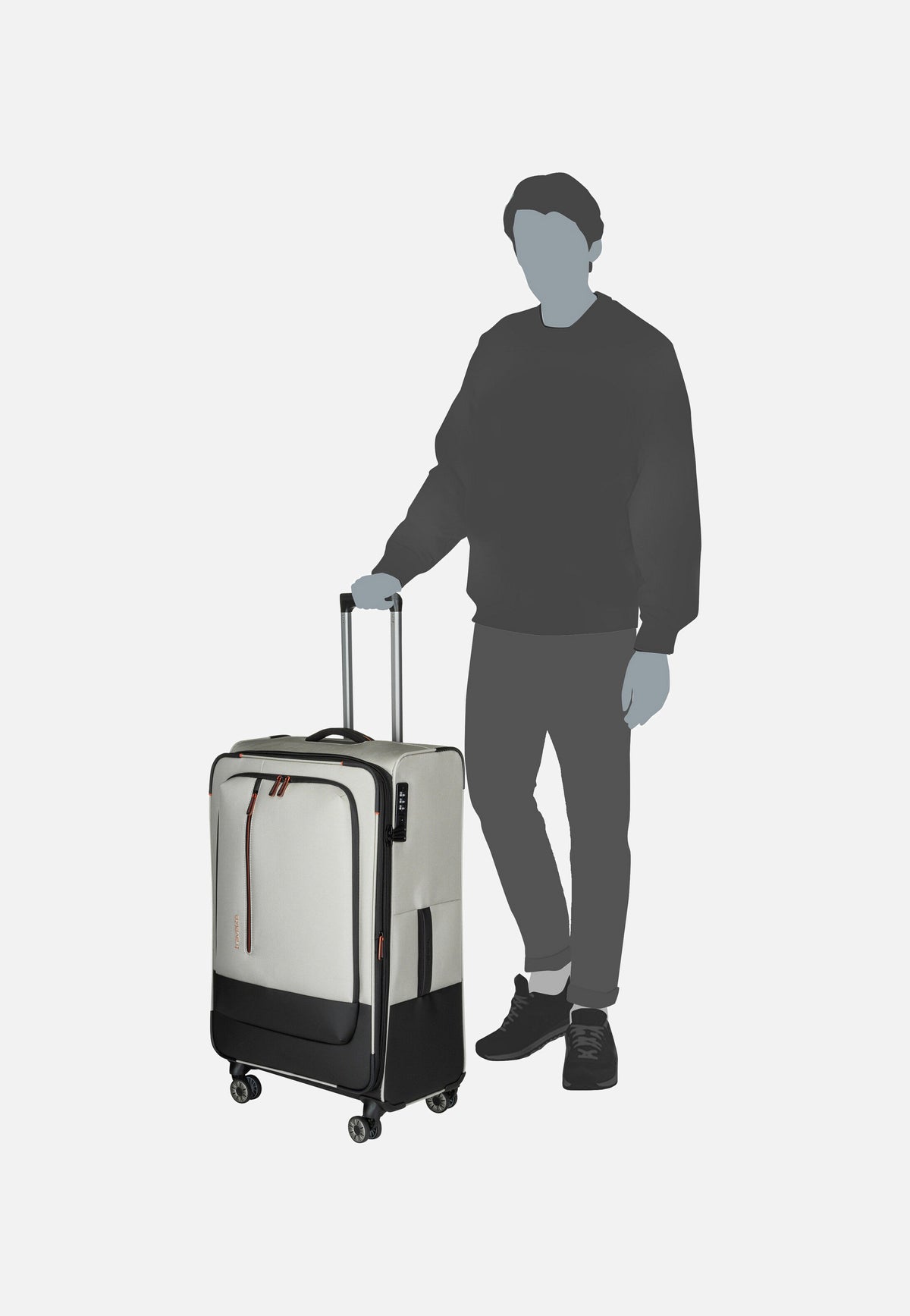 travelite Crosslite 4w Trolley L Natur Koffer