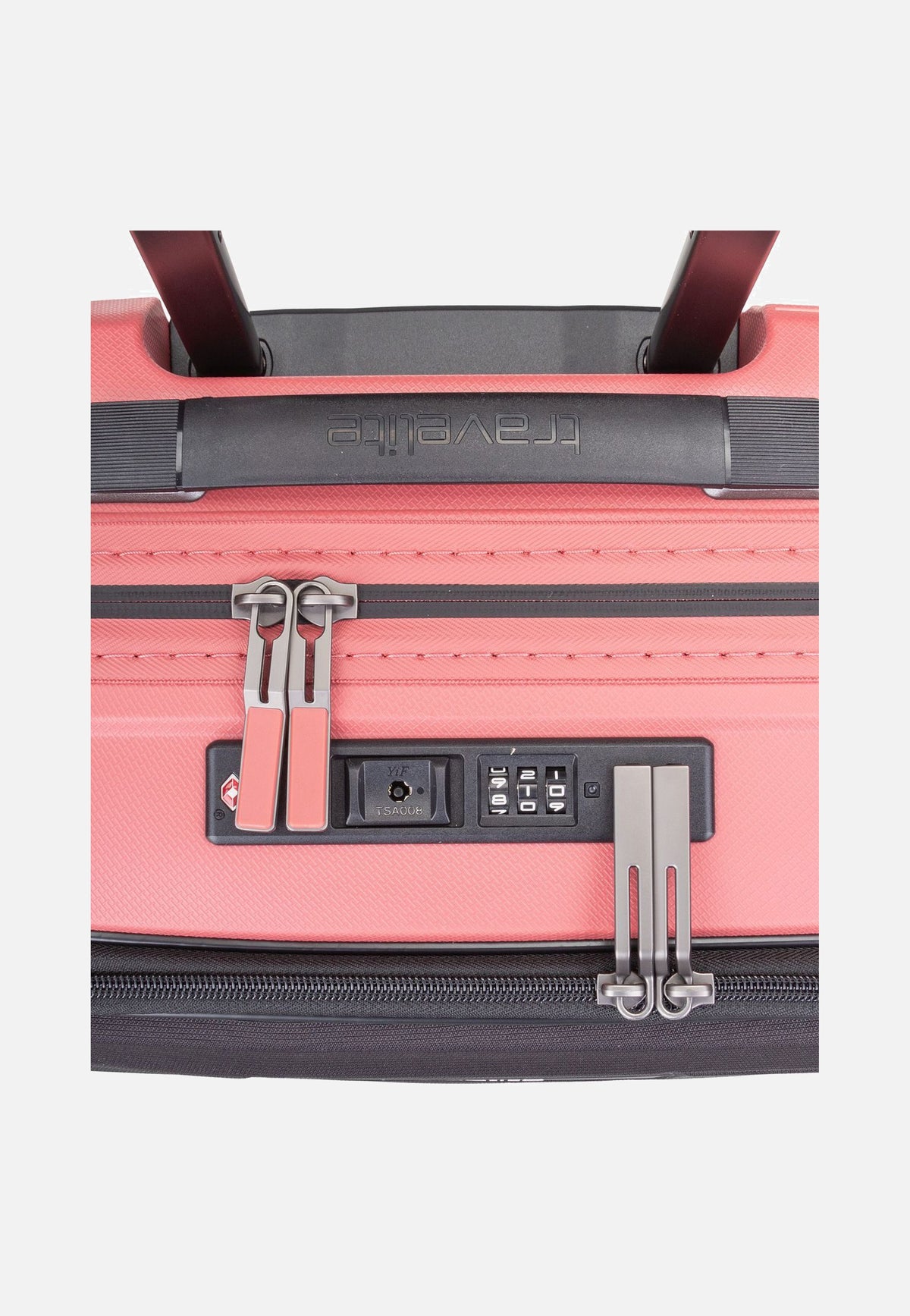 travelite Mooby 4w Trolley S Front Pocket Rot Koffer