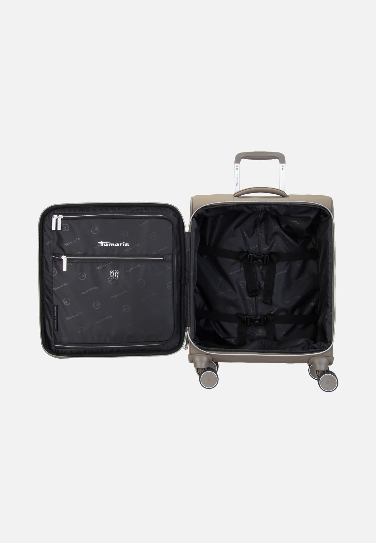 travelite x Tamaris Voyaage Trolley 4w S Taupe Koffer