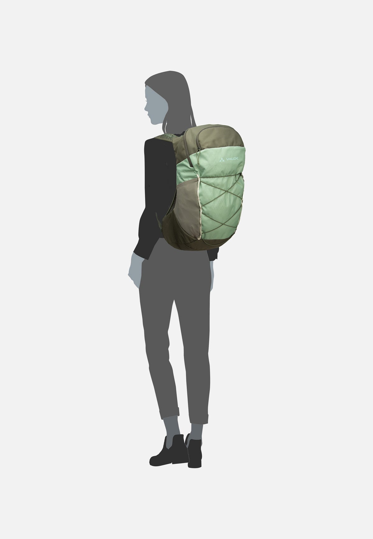 Vaude Women's Agile Air 18 Willow Green Wanderrucksack