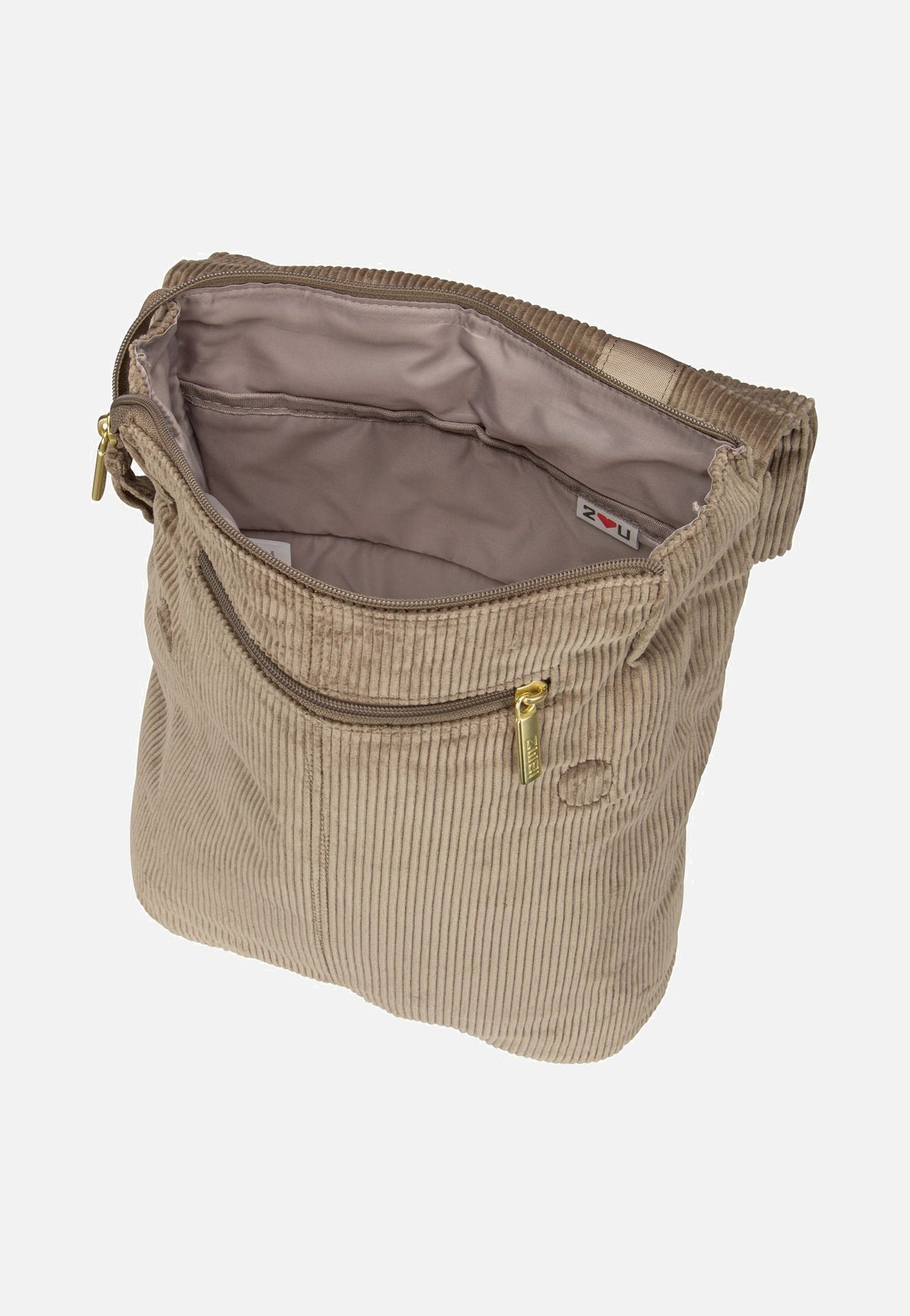 zwei Mademoiselle MR13 Cord/Mocca Rucksack