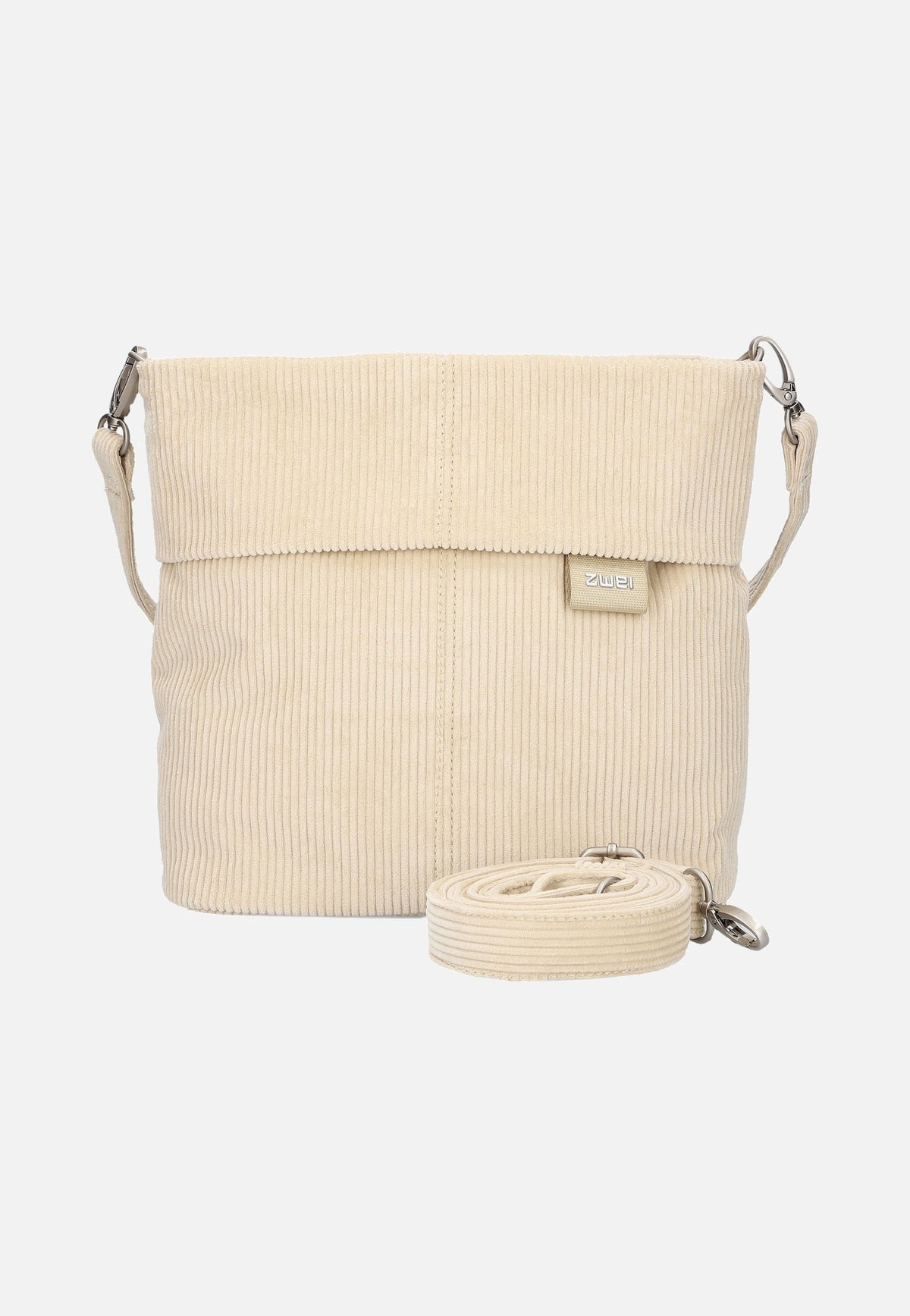 zwei Mademoiselle M8 Cord/Creme Beuteltasche