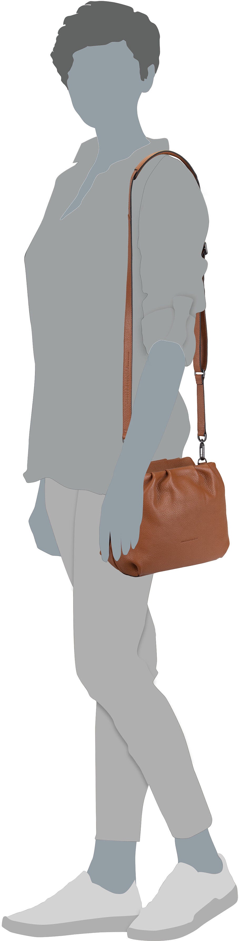 aunts & uncles Honey Chipmunk Crossbody Bag – Silhouettenansicht