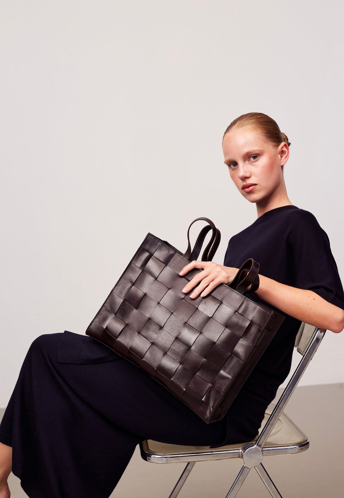 Adax Limona Ingrid Dark Brown Shopper