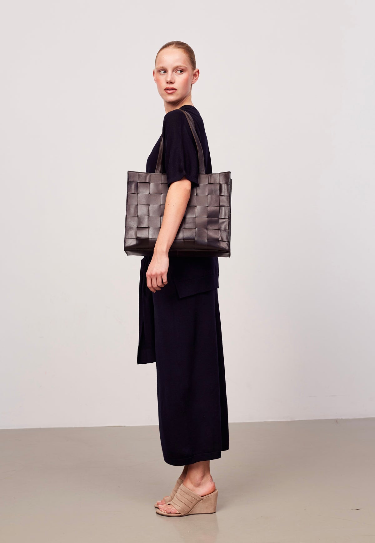 Adax Limona Ingrid Dark Brown Shopper