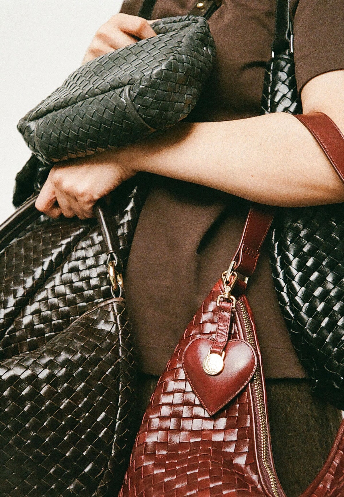 Adax Salerno Mindy Dark Brown Hobo Bag