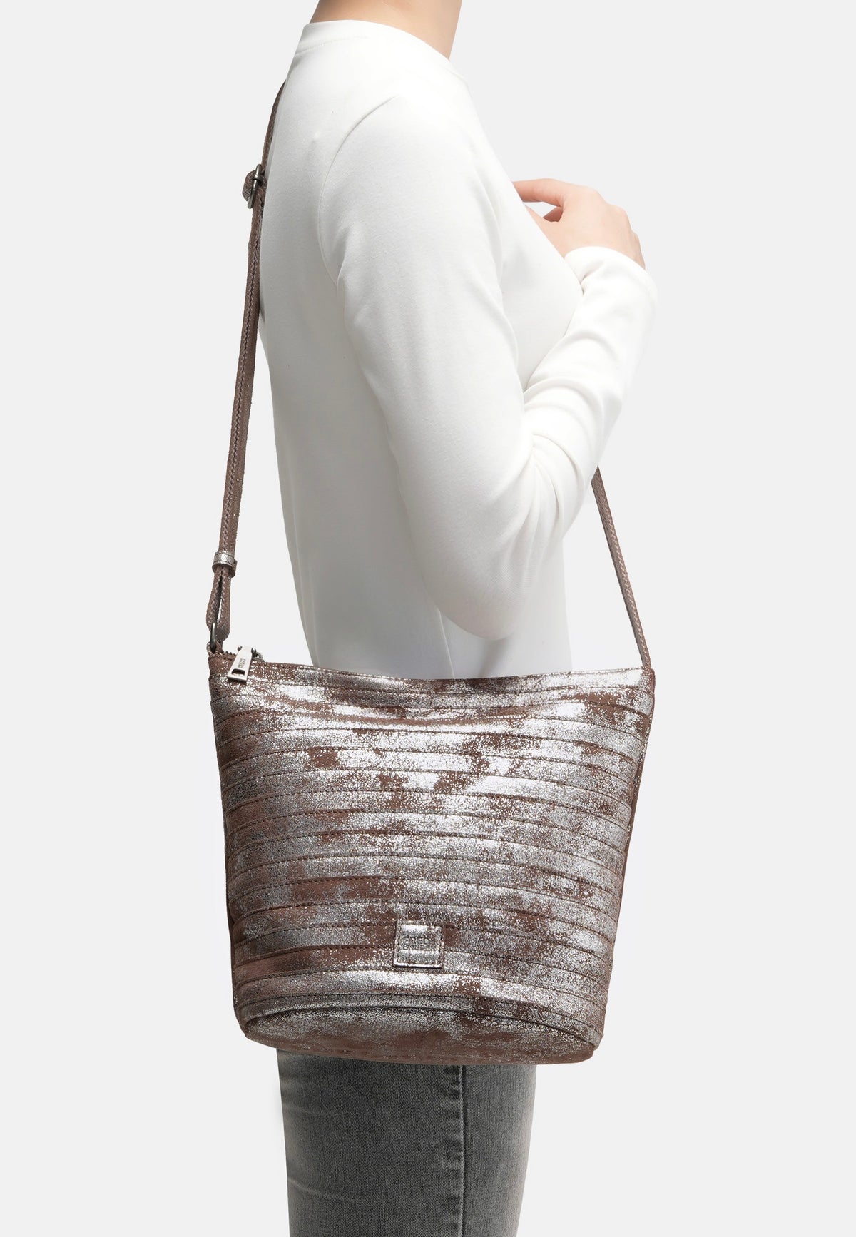 Fredsbruder Gürtelinchen 926 Brushed Silver Beuteltasche