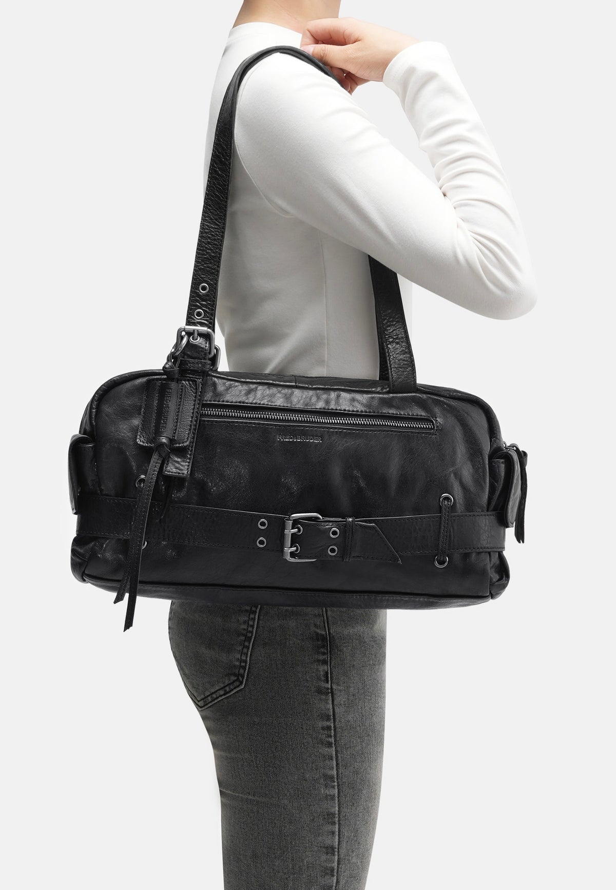 Fredsbruder Perferctly Imperfect Handbag Black Schultertasche
