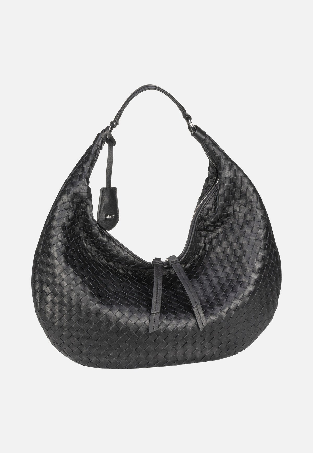 abro Nana 28970 Black/Nickel Hobo Bag