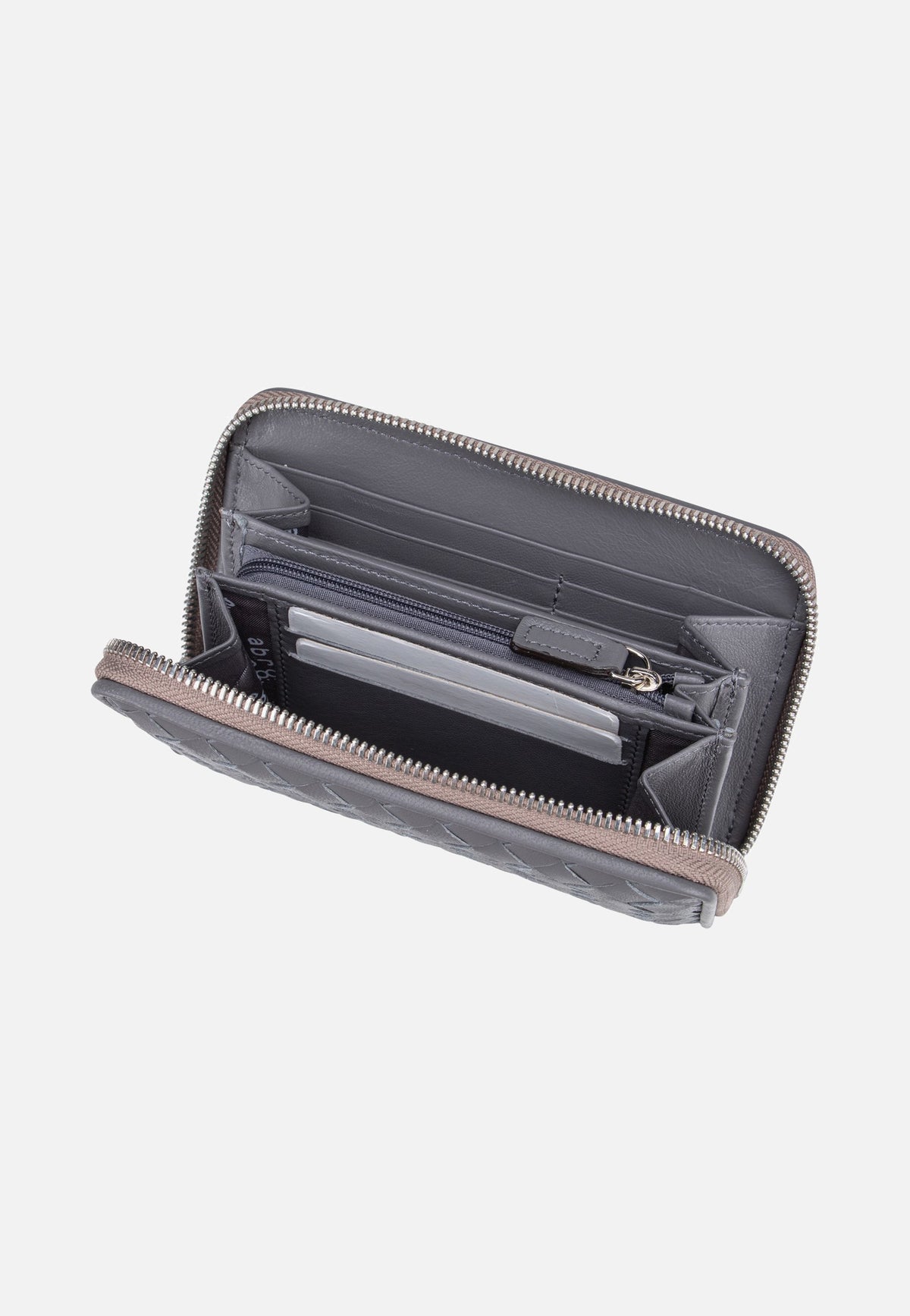 abro Piuma Weaving Wallet M Zinc Portemonnaie
