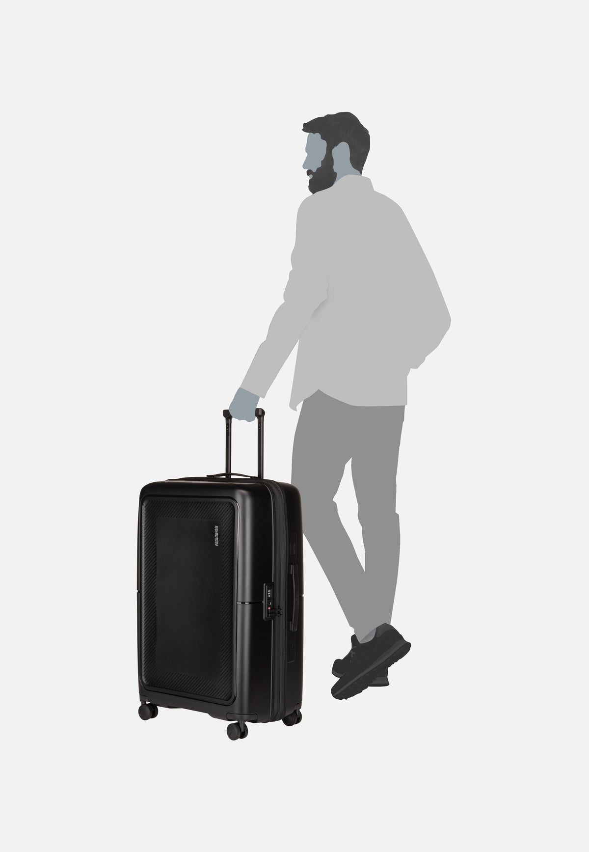 American Tourister Dashpop Spinner 77 EXP True Black Koffer