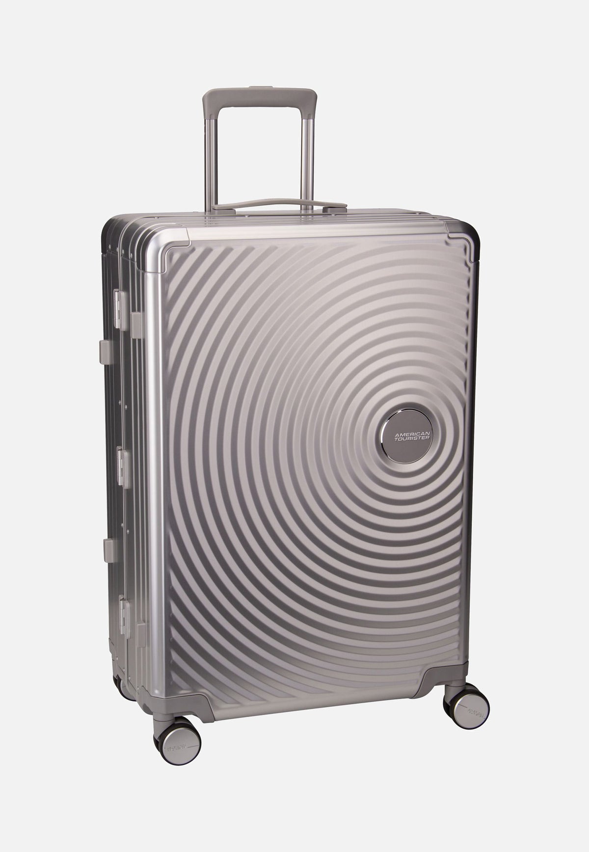American Tourister Soundbox Alu Spinner 75 Silver Koffer