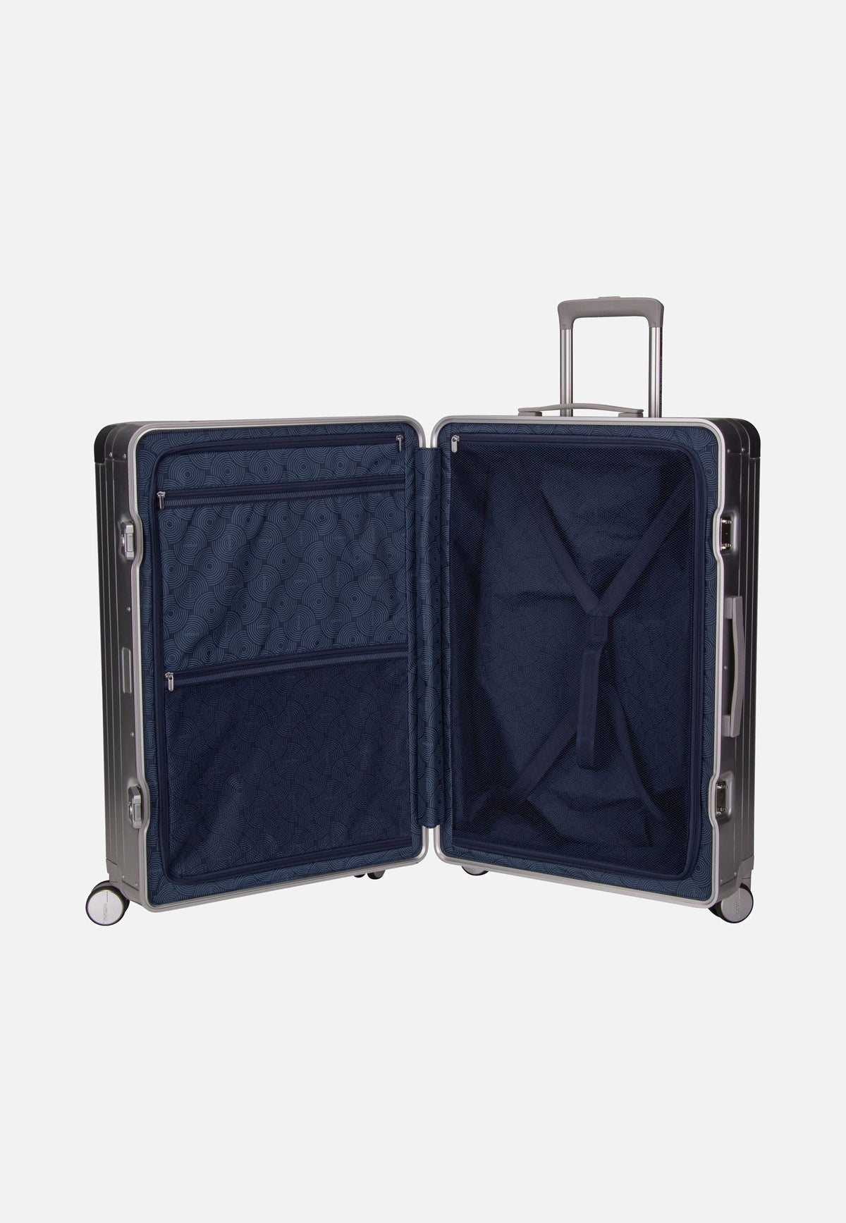 American Tourister Soundbox Alu Spinner 75 Silver Koffer