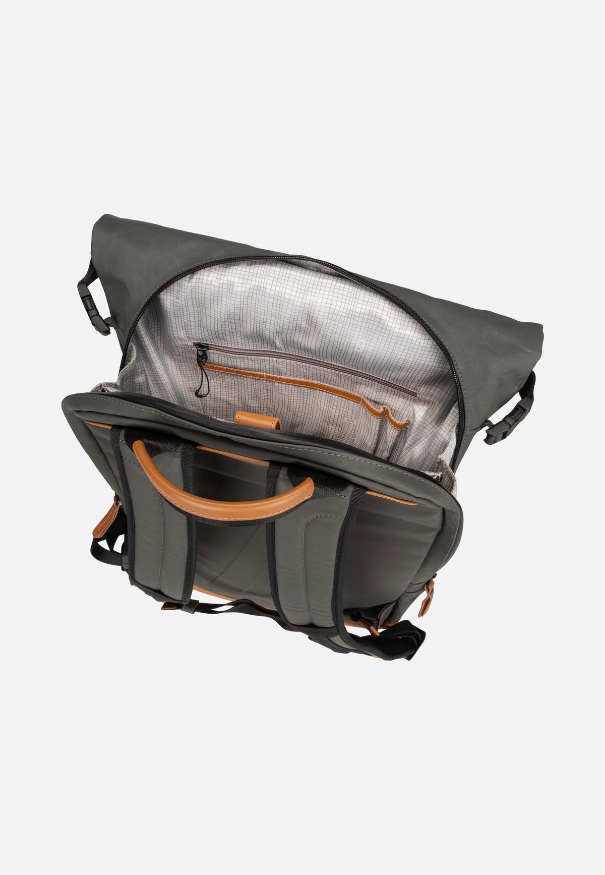 aunts & uncles Matsuyama Gravity Grey Rolltop Rucksack