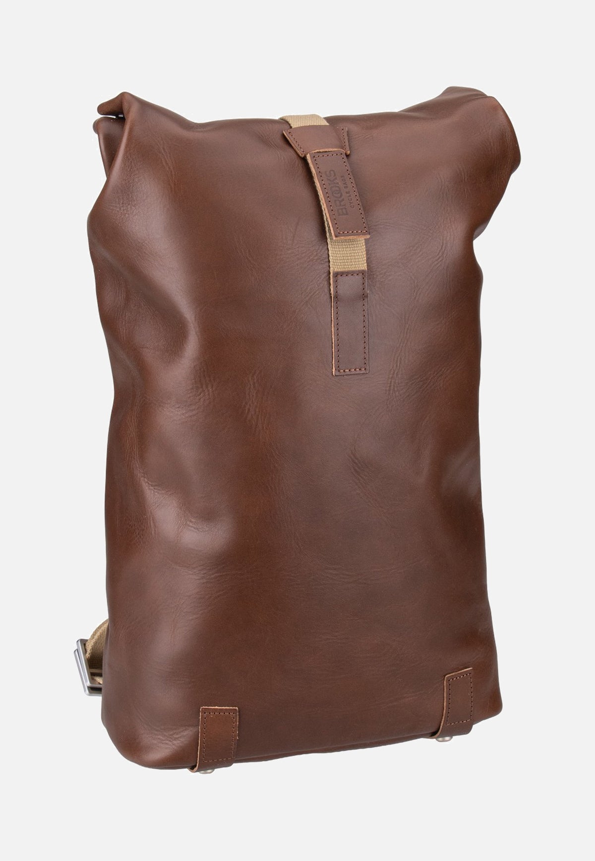Brooks England Pickwick Reflective Leather 12L Brown Rolltop Rucksack