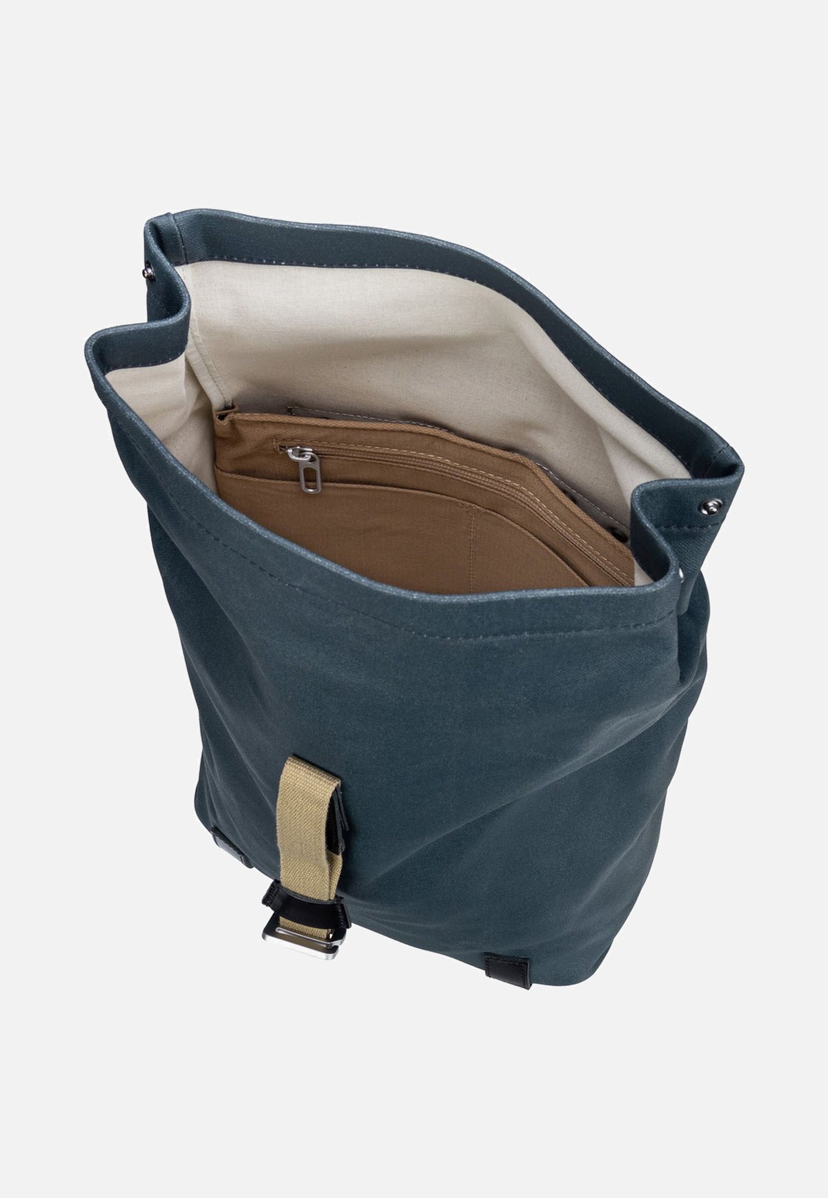 Brooks England Pickwick Cotton Canvas 12 L Dark Blue Rolltop Rucksack