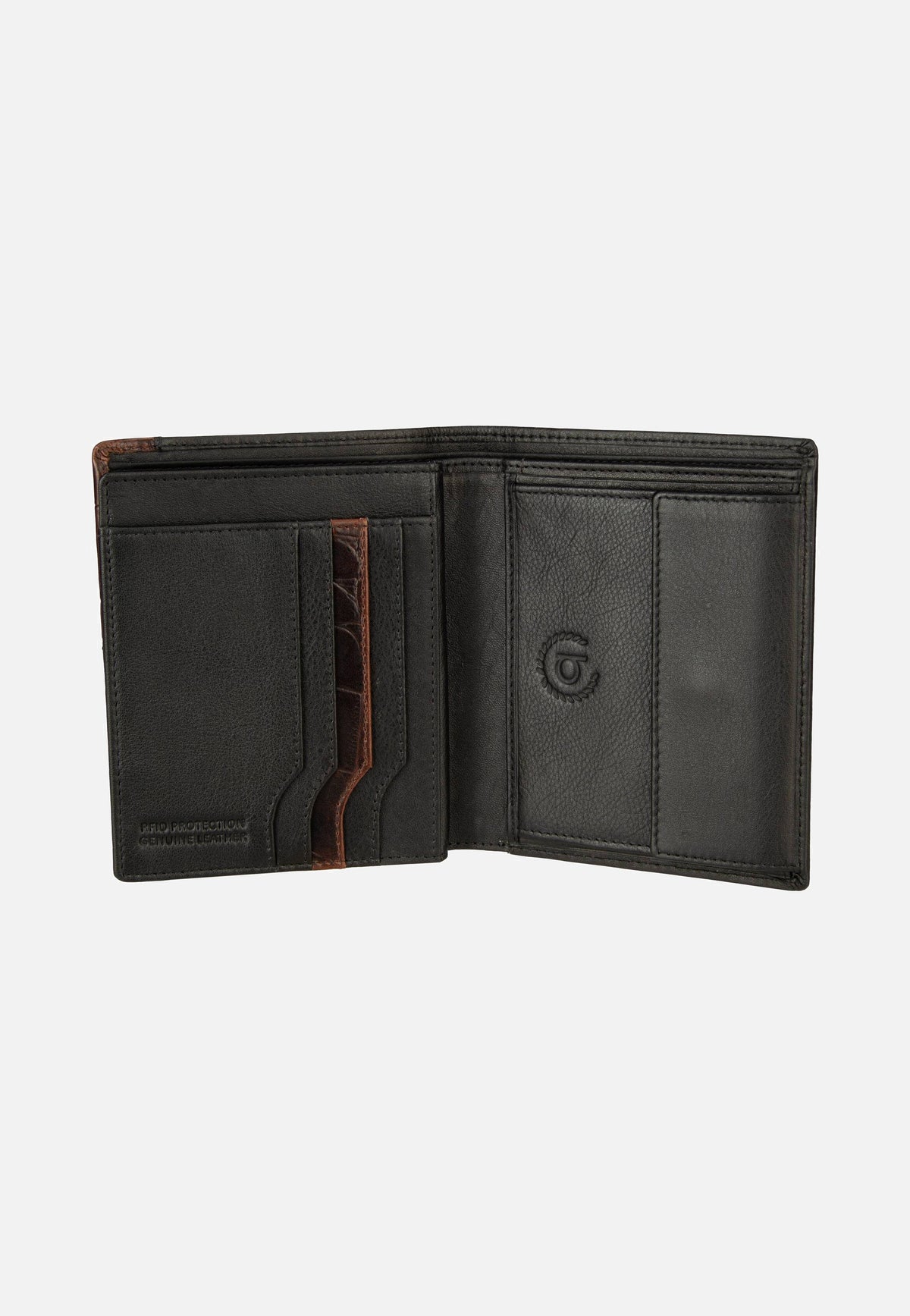 Bugatti Corso DeLuxe Hochformat 1653 Schwarz Portemonnaie