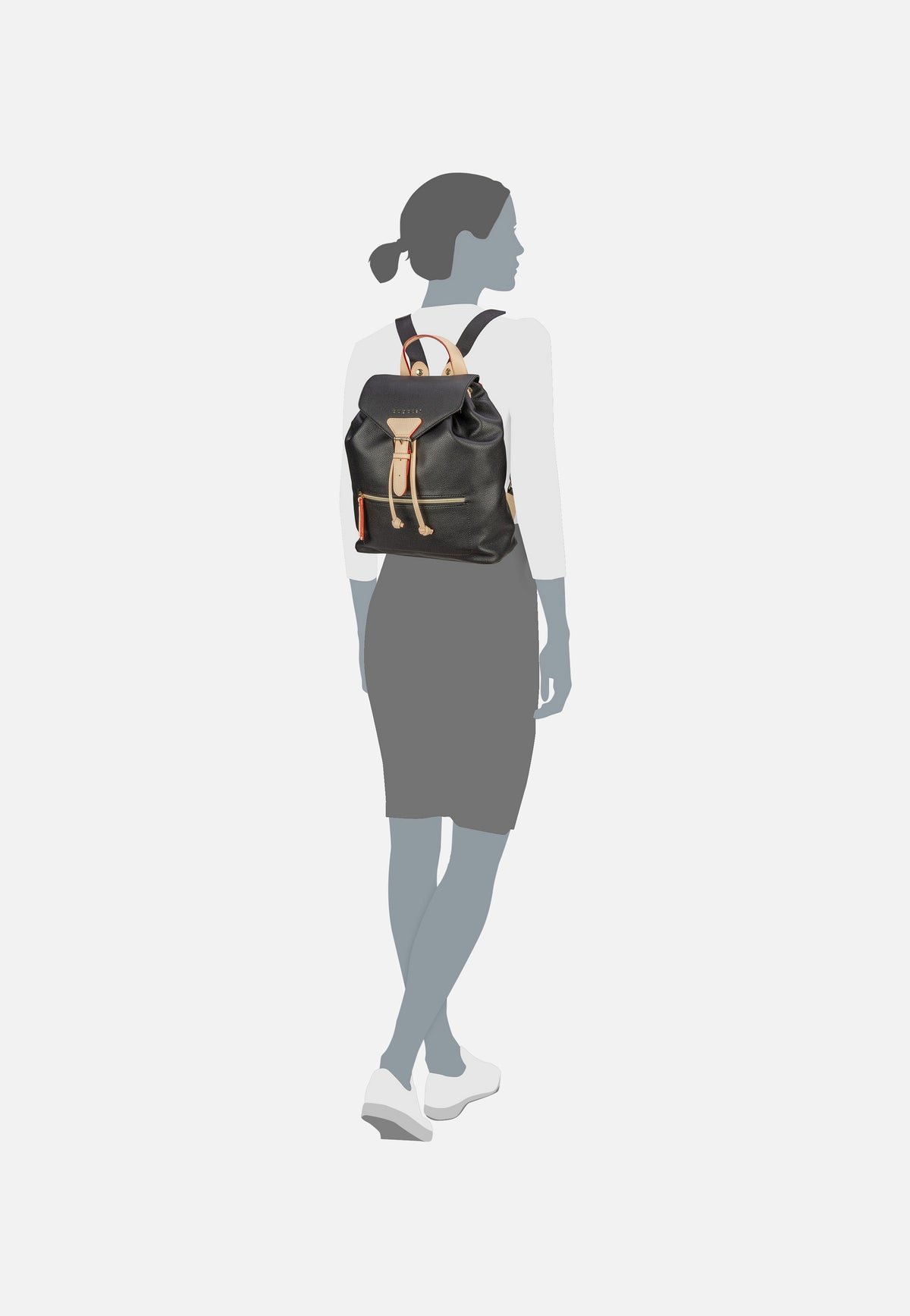 Bugatti Ella Ladies Schwarz Rucksack