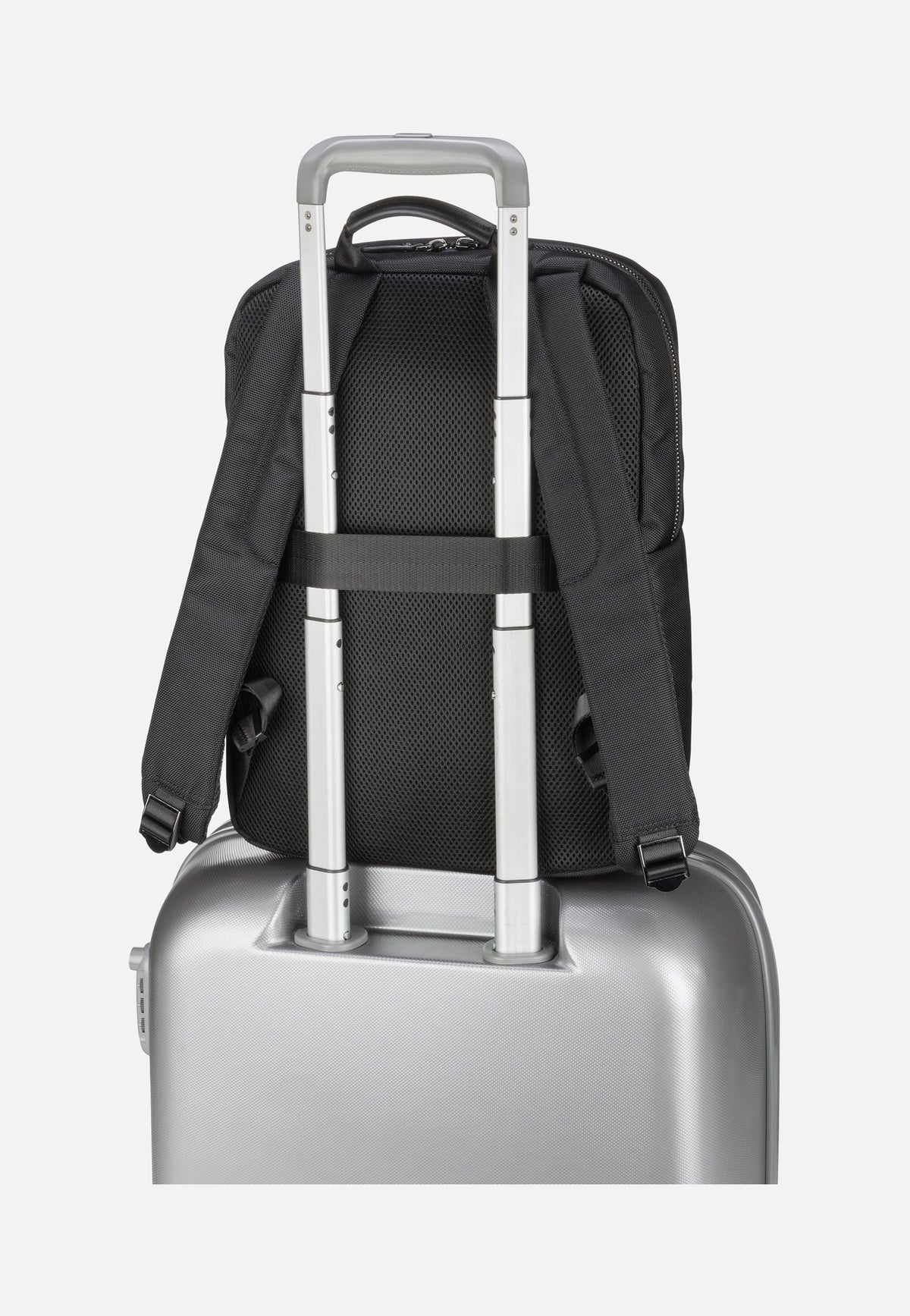 Bugatti Nero Medium Schwarz Rucksack