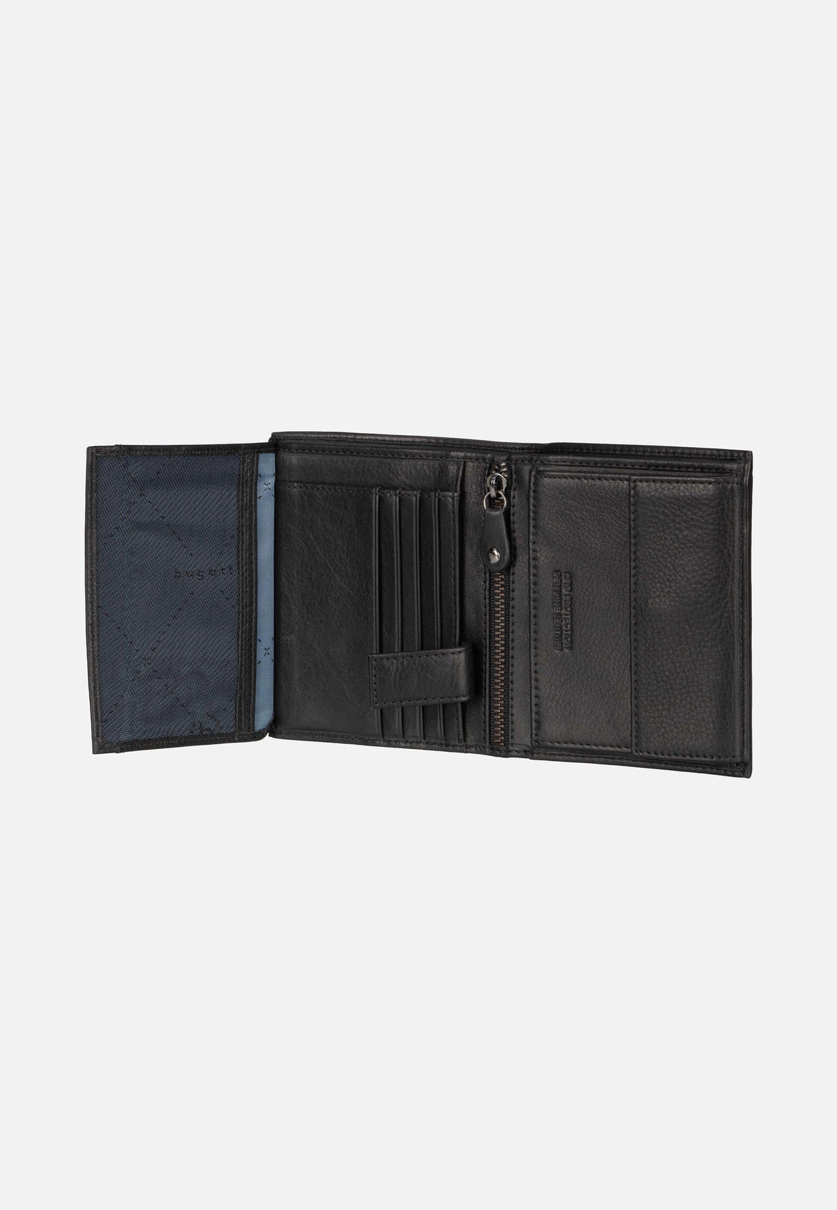 Bugatti Nome Vertical with Flap II Schwarz Portemonnaie