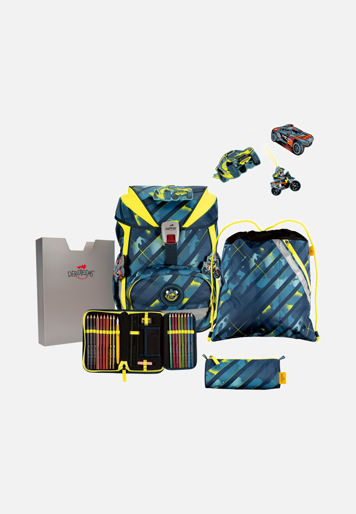 DerDieDas ErgoFlex Set 1 Speed Challenge Schulrucksack