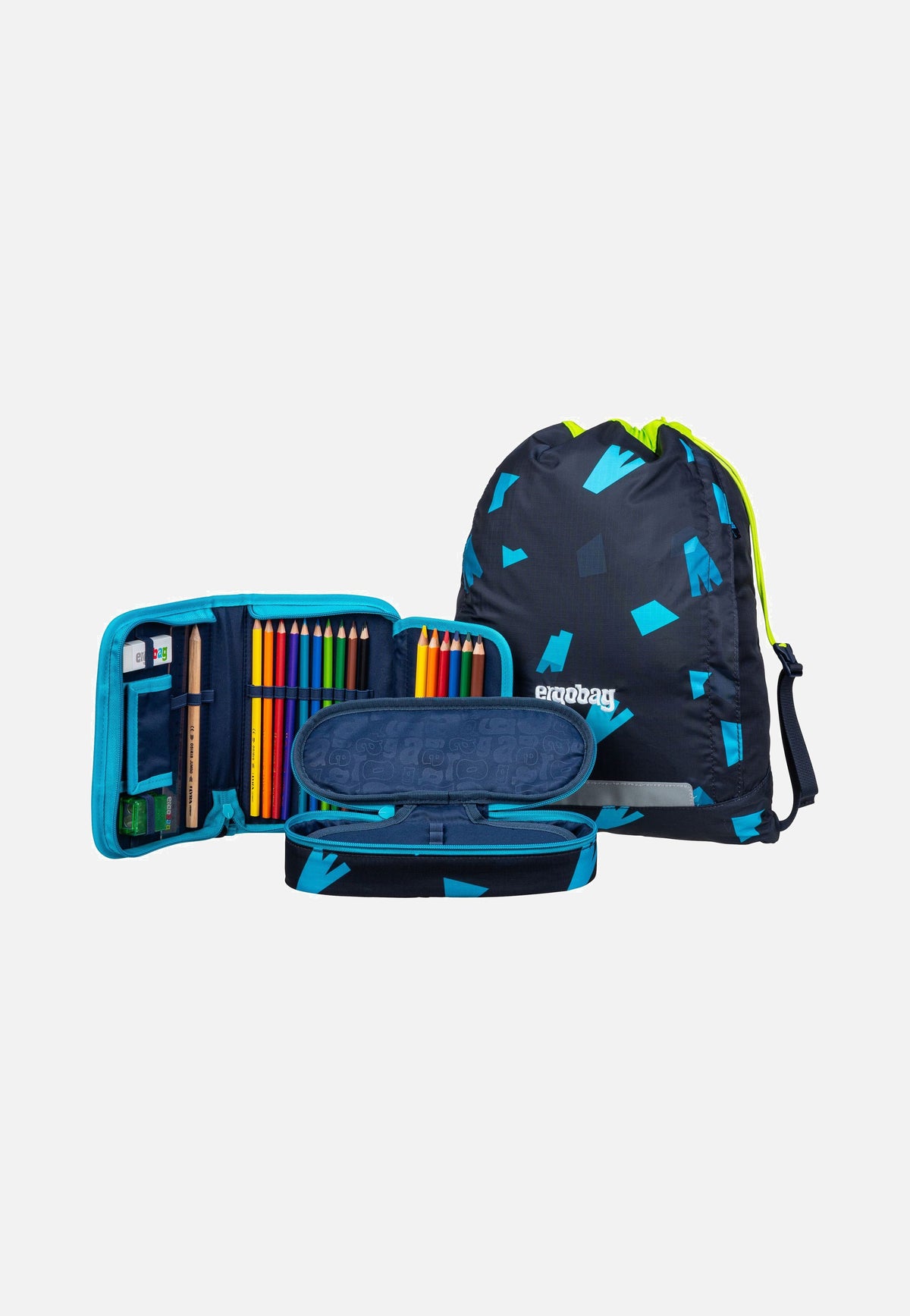 ergobag cubo light Set VerfolgBärjagd Schulranzen