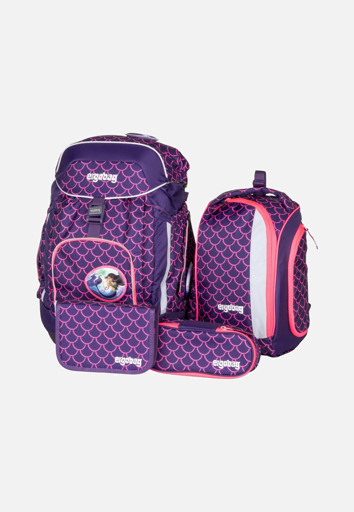 ergobag maxi Set LUMI PerlentauchBär Schulranzen
