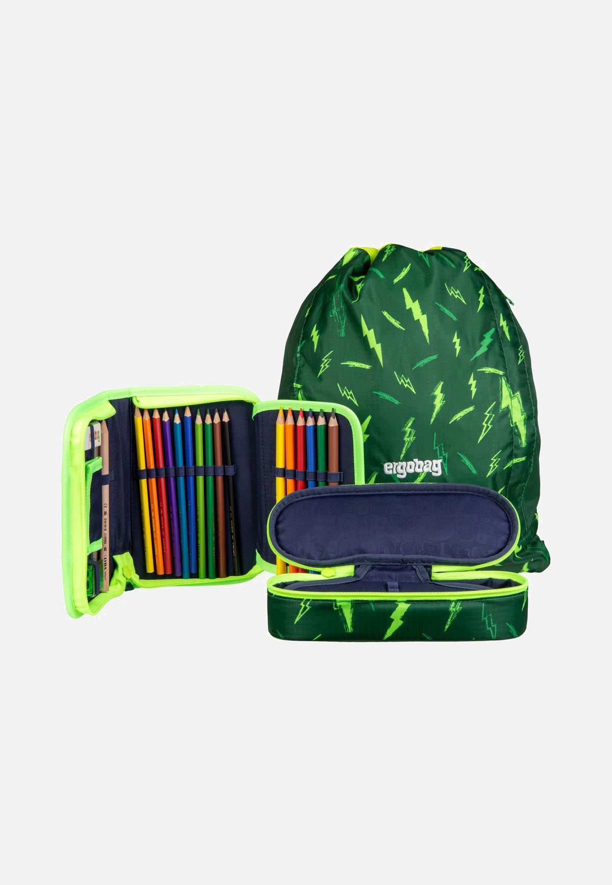 ergobag cubo light Set COLOR FLASH Bärtastisch Schulranzen
