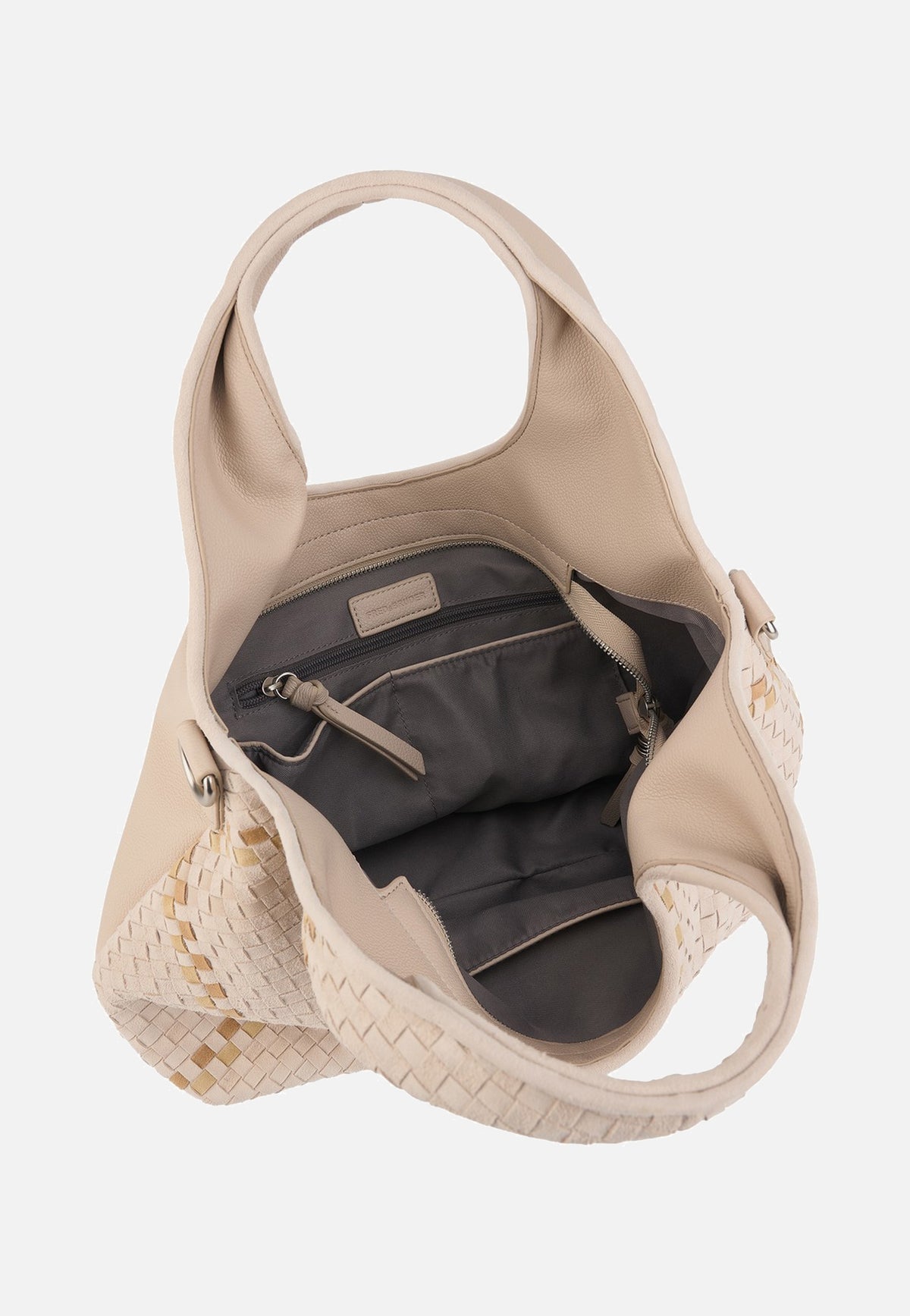 Fredsbruder Happy Weave Handbag Nature Henkeltasche