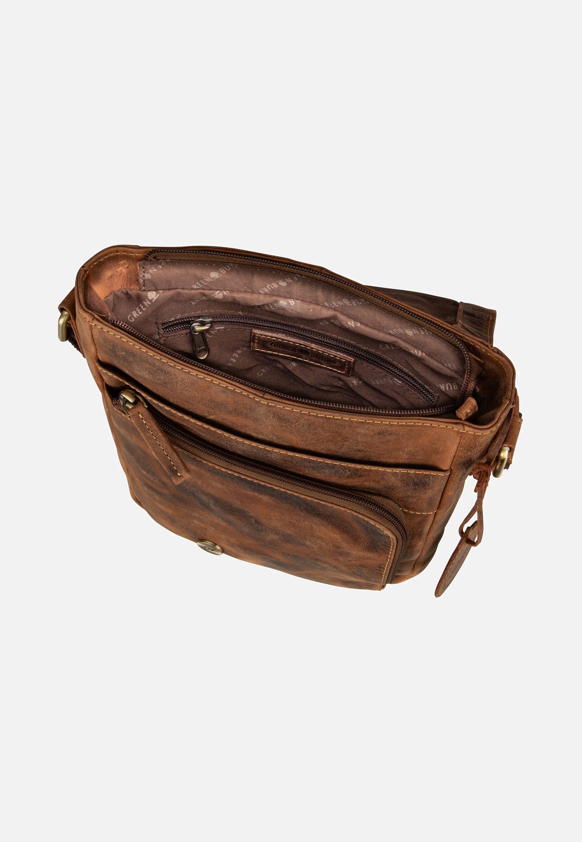 Greenburry Vintage 1540 Revolver Bag S Sattelbraun Crossbody Bag
