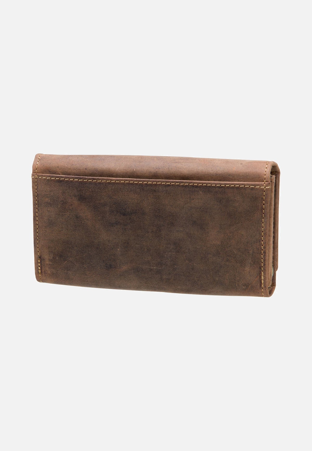 Greenburry Vintage 1669 lang Sattelbraun Portemonnaie