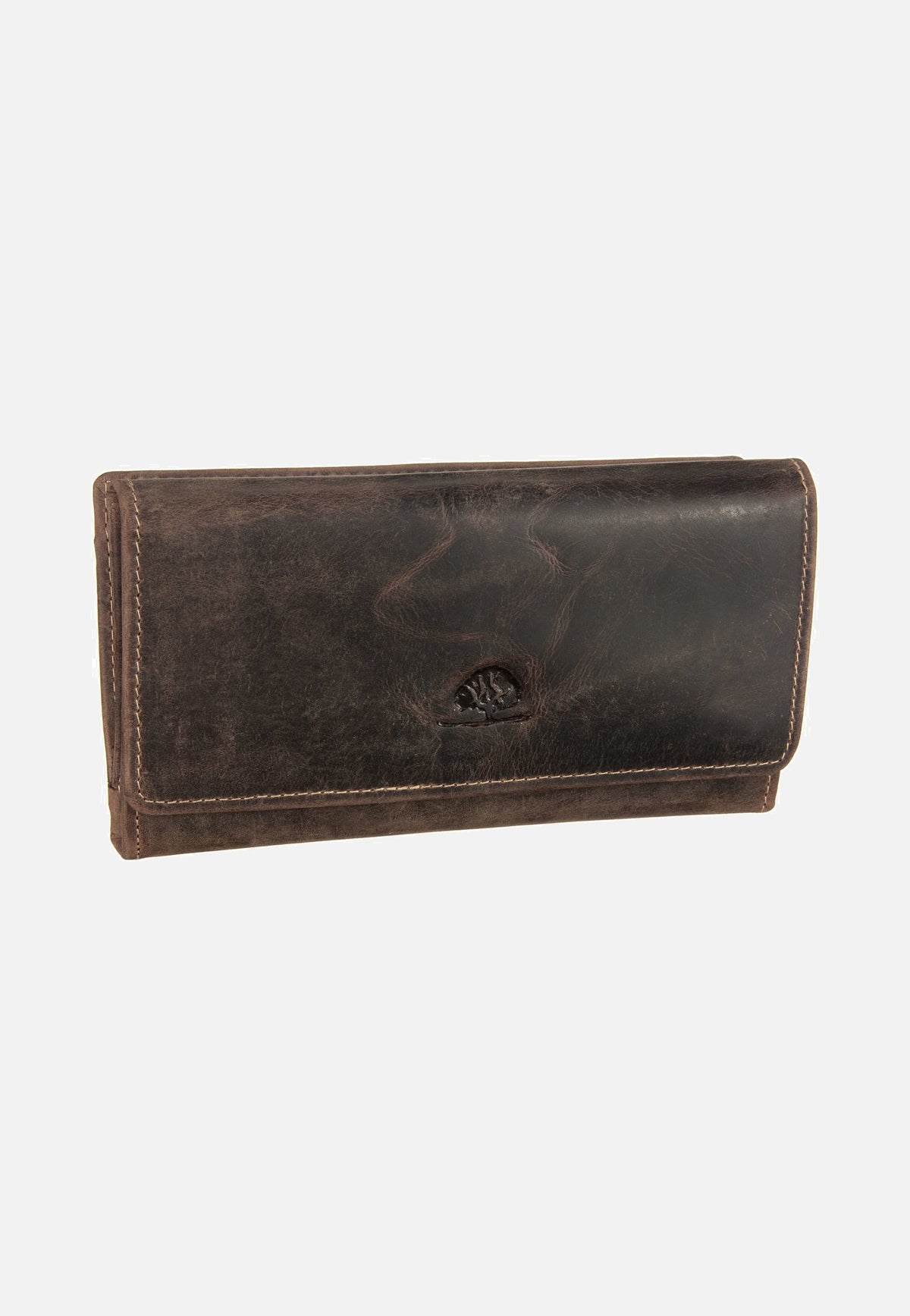 Greenburry Vintage Groß Sattelbraun Portemonnaie