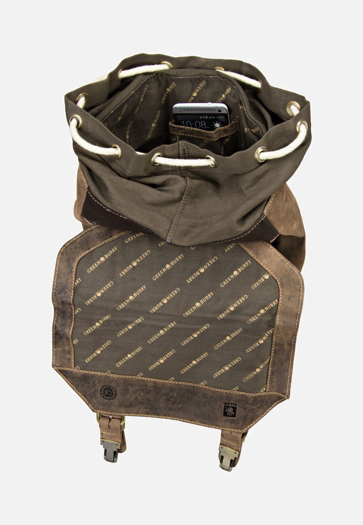Greenburry Vintage Retro Sattelbraun Rucksack