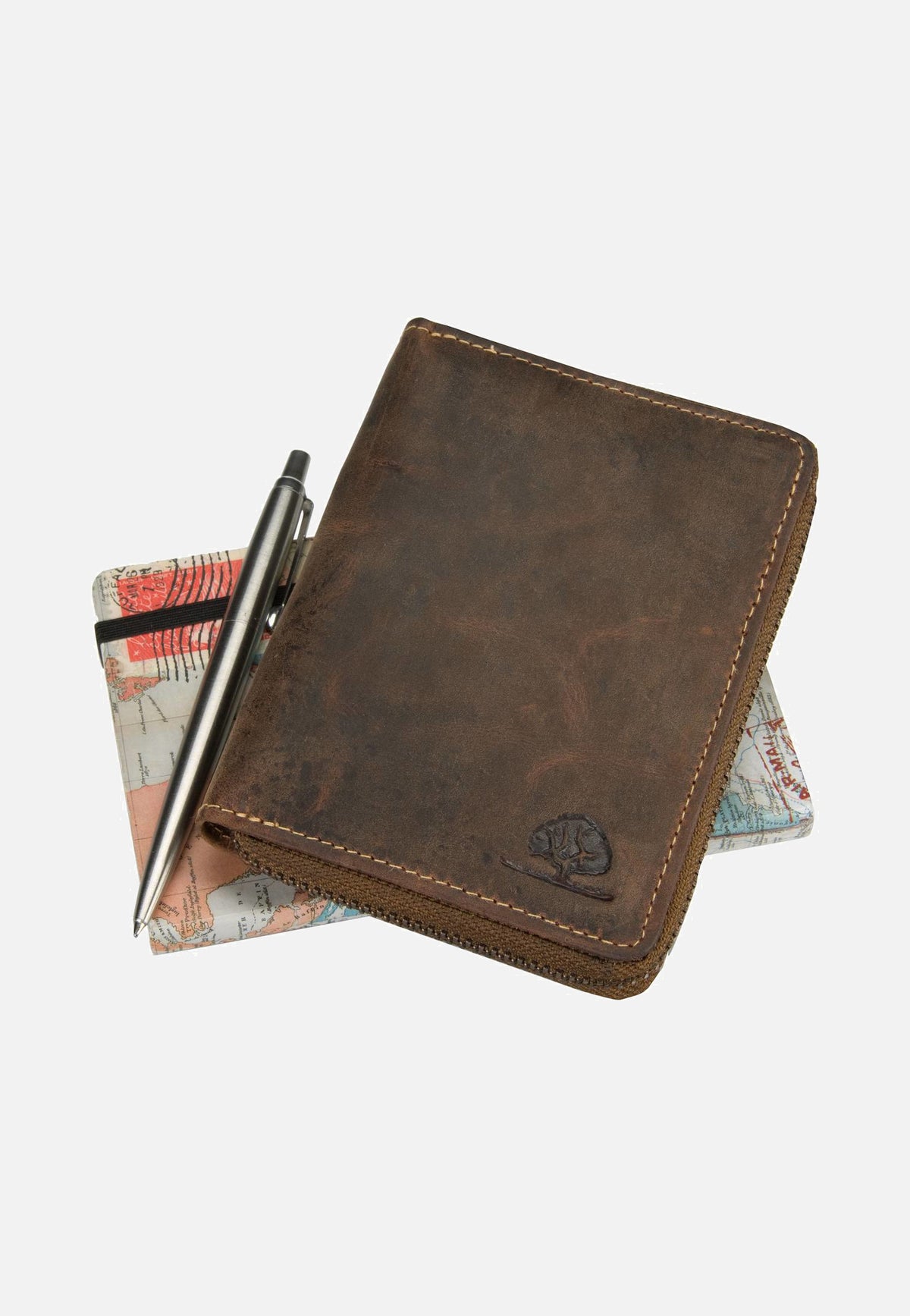 Greenburry Vintage Sattelbraun Portemonnaie