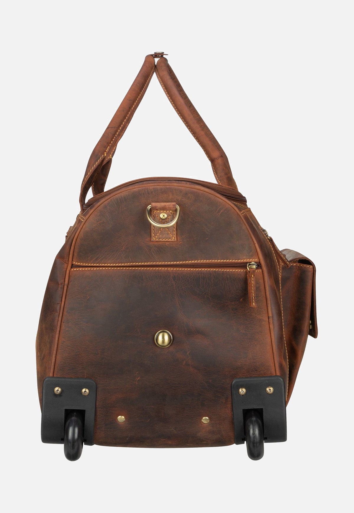 Greenburry Vintage Traveller 1736 Sattelbraun Reisetasche mit Rollen