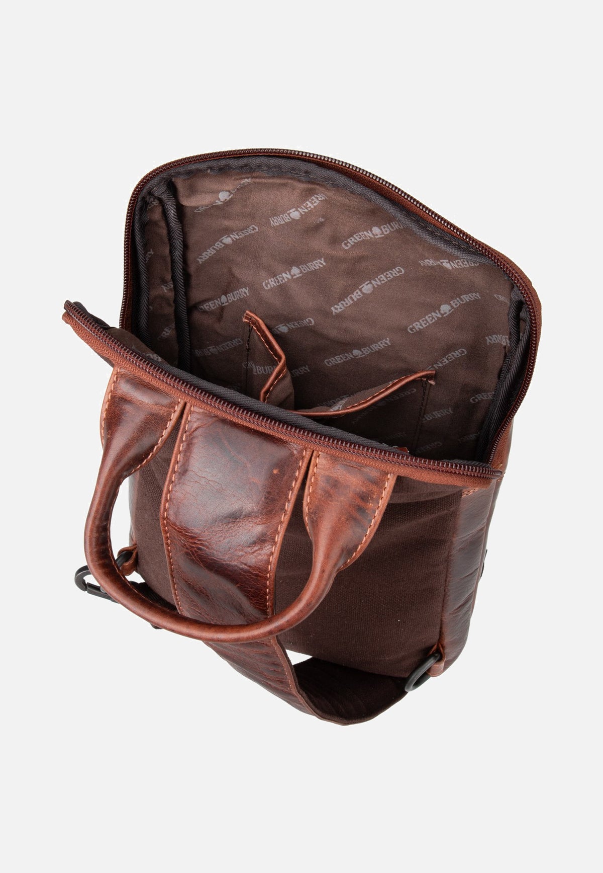 Greenburry Rugged Body-Crossover Bag I Teak Brown Crossbody Bag