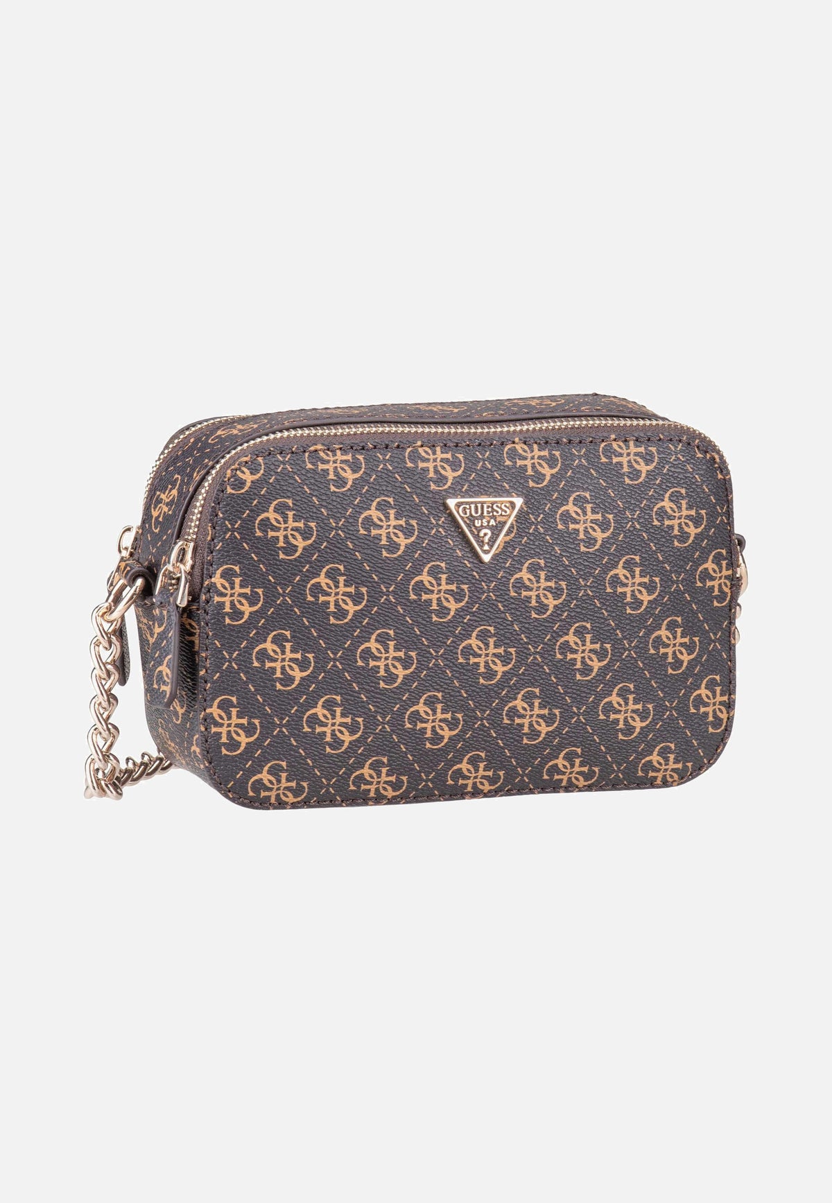 Guess Noelle II CB Camera 72140 Logo Brown Crossbody Bag
