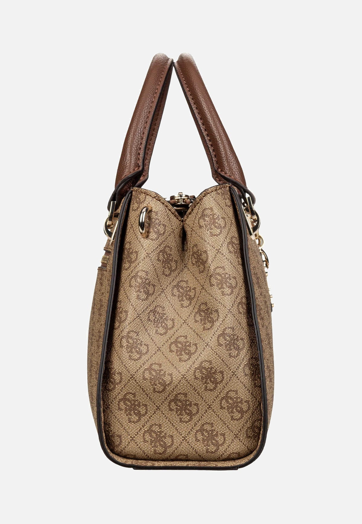 Guess Noelle II Luxury SAT 72070 Logo Latte/Brown Henkeltasche