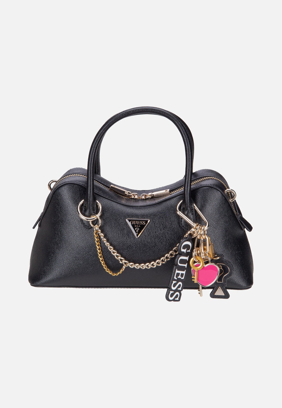 Guess Davina Satchel Black Satchel