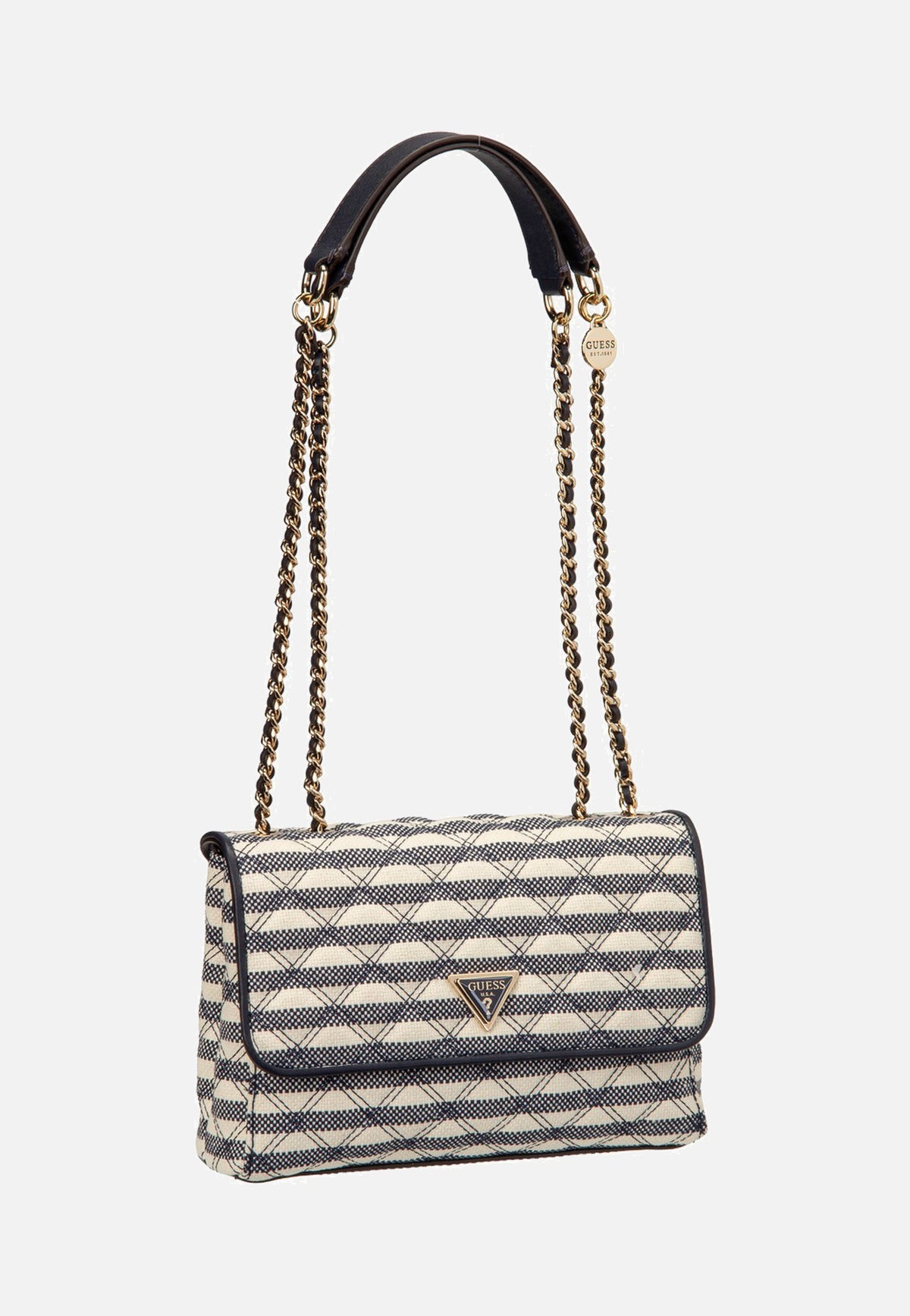 Guess Giully II 2 Comp Conv Flap Navy Multi Umhängetasche