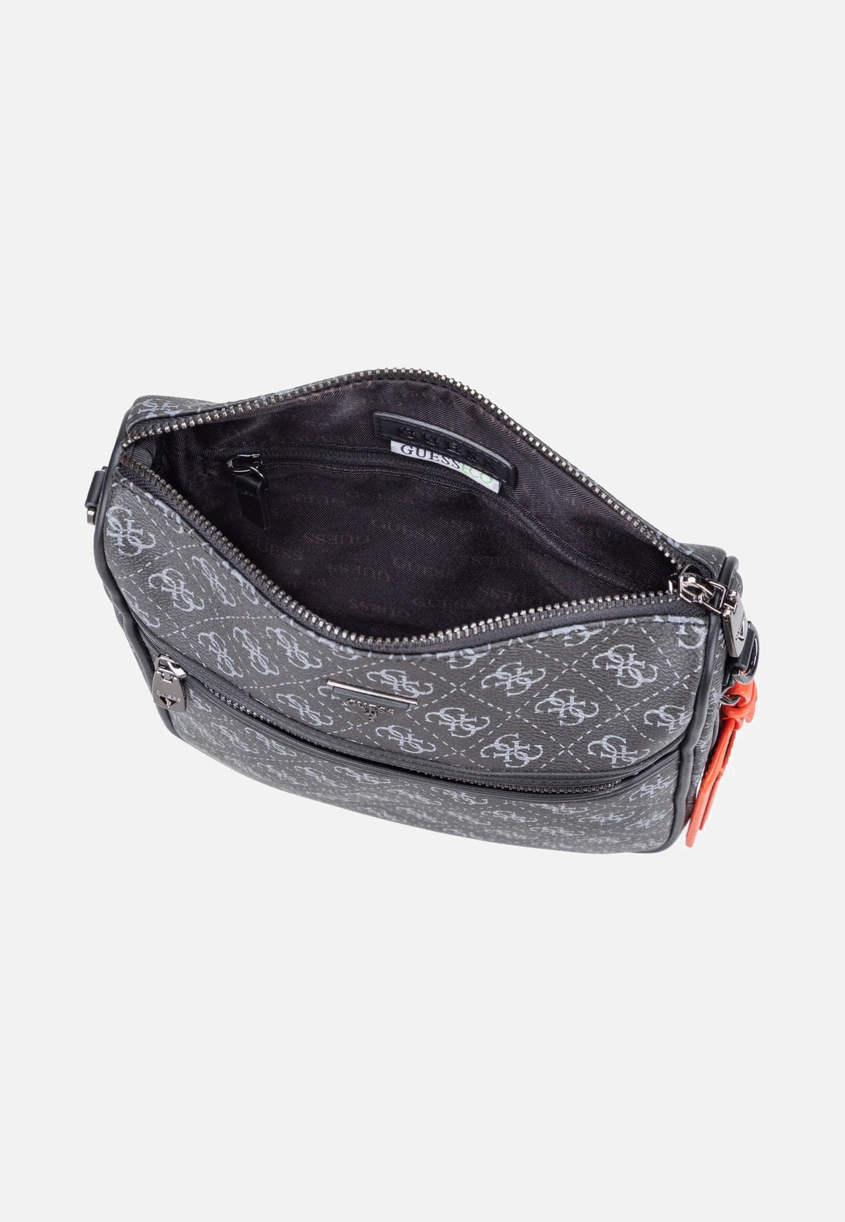 Guess Milano Vertical Crossbody 2 Dark Black Crossbody Bag