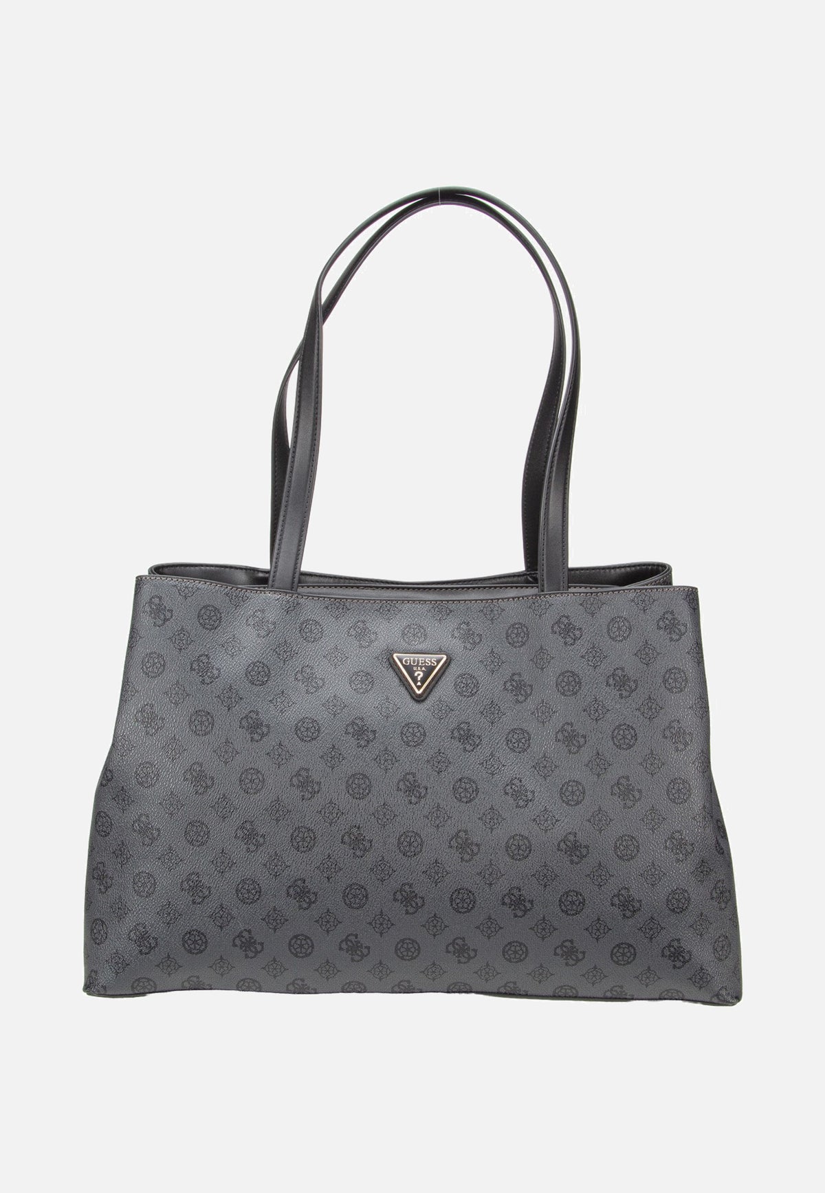 Guess Wilder Tri Compartment Tote Charcoal Shopper