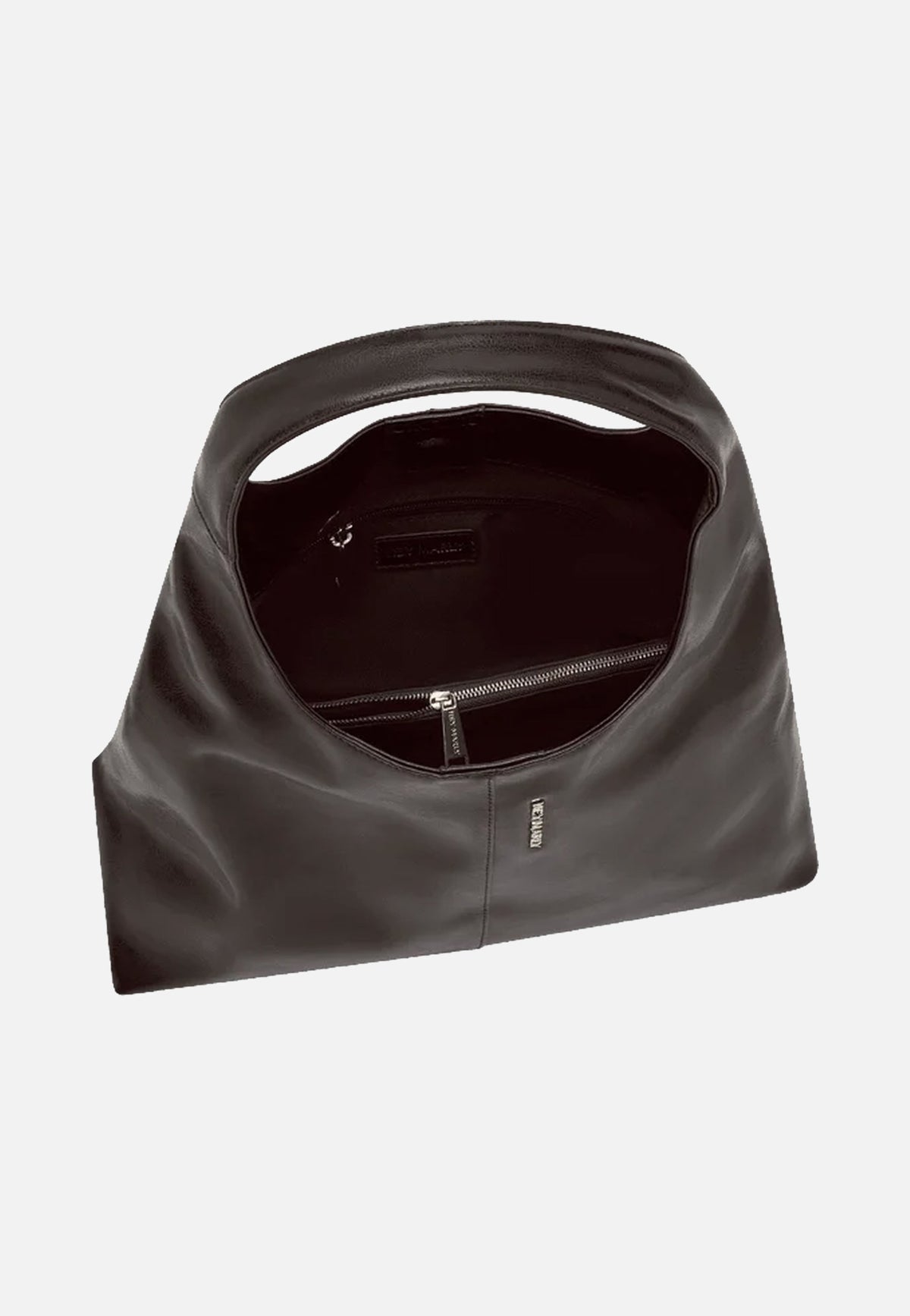 Hey Marly Alltime Lover M Glossy Coffee Hobo Bag