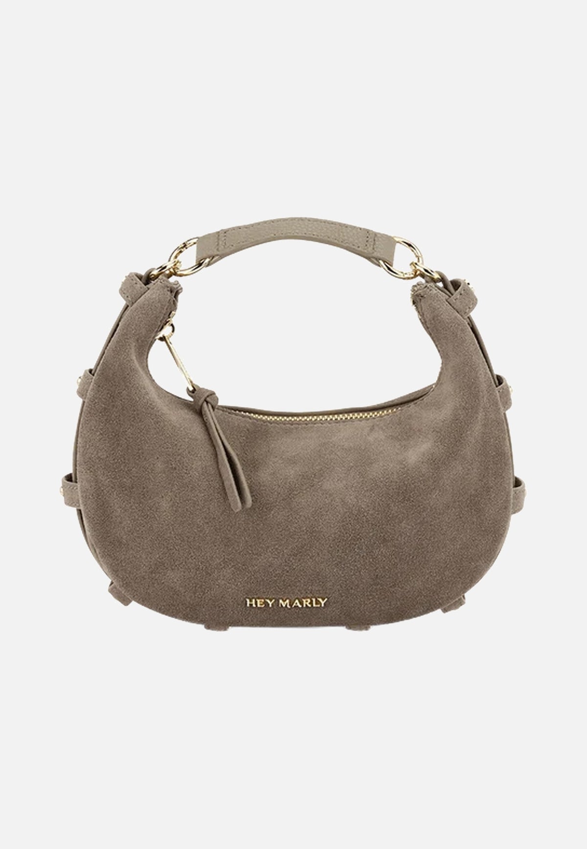 Hey Marly Lifetime Sister Suede S Mocha Crossbody Bag