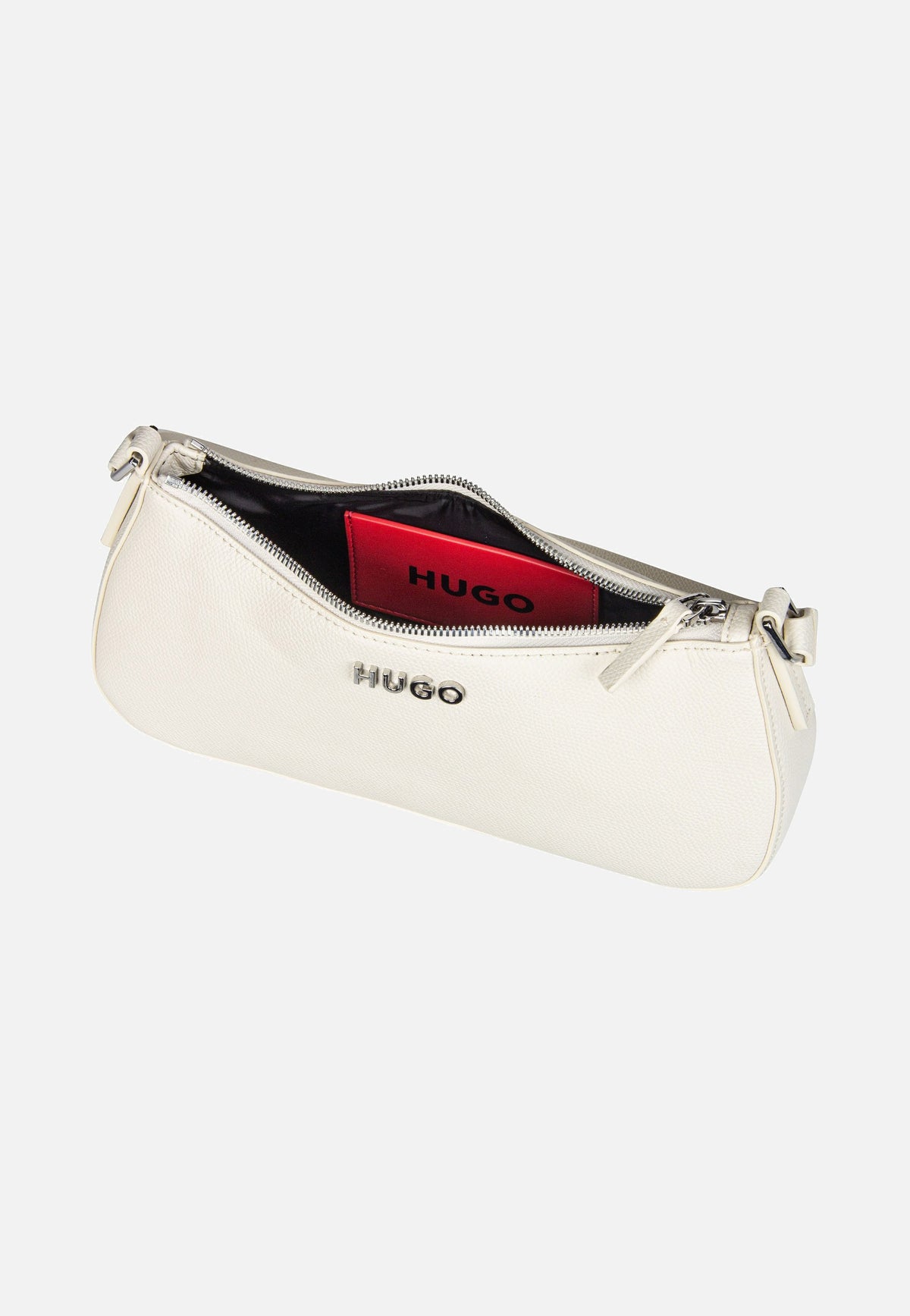 HUGO Chris Small Hobo R.N.50516666 Open White Abendtasche