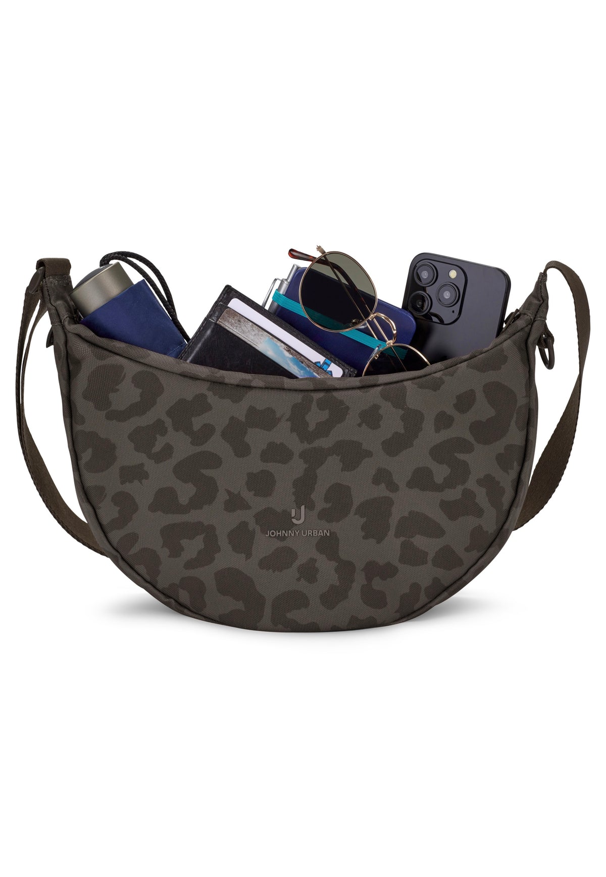 Johnny Urban Ally Medium Brown Leo Crossbody Bag