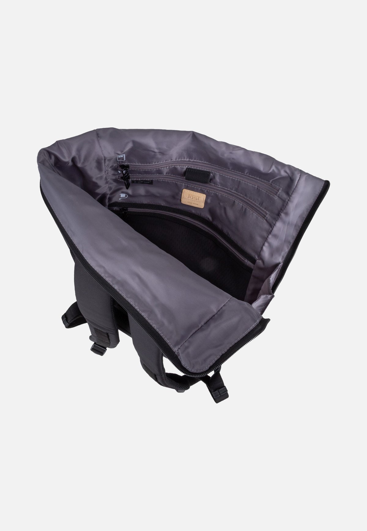Jost Tallinn 3575 Black Rolltop Backpack