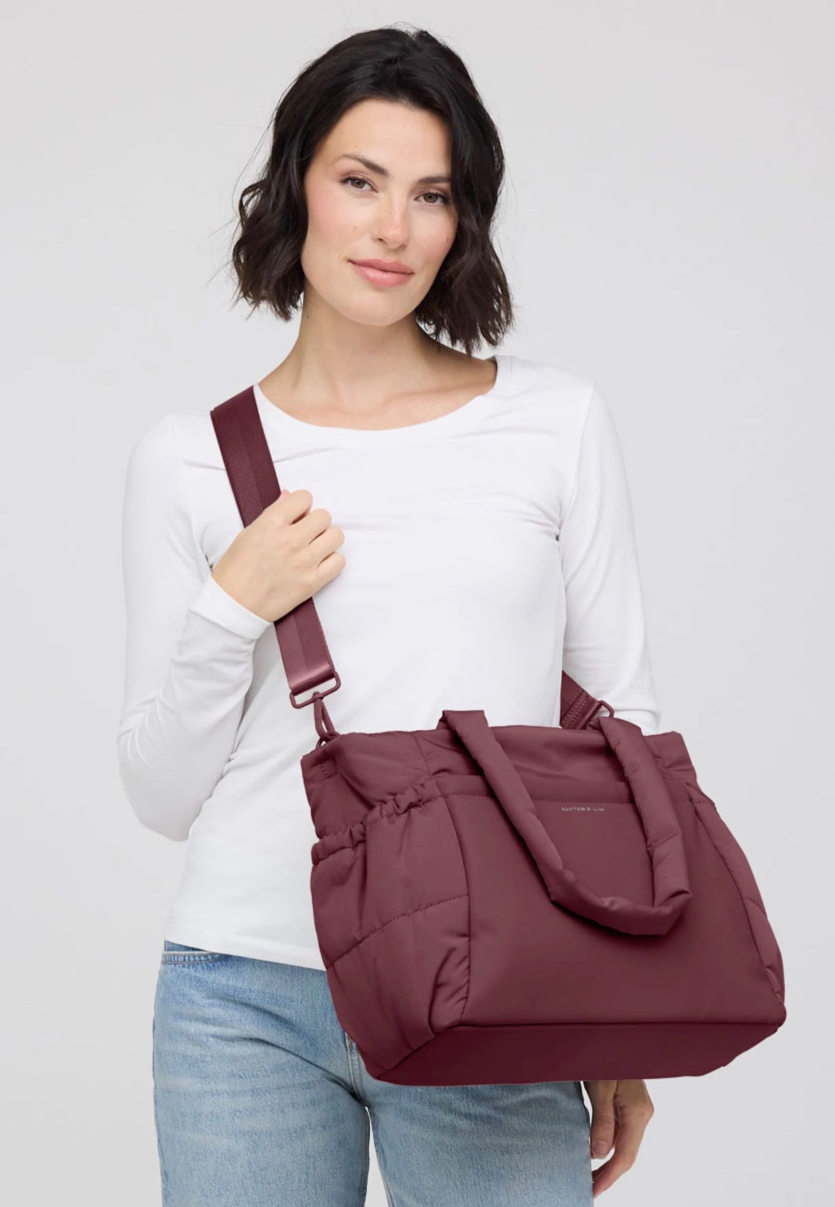 Kapten & Son Hellvi Cloud Medium Burgundy Shopper