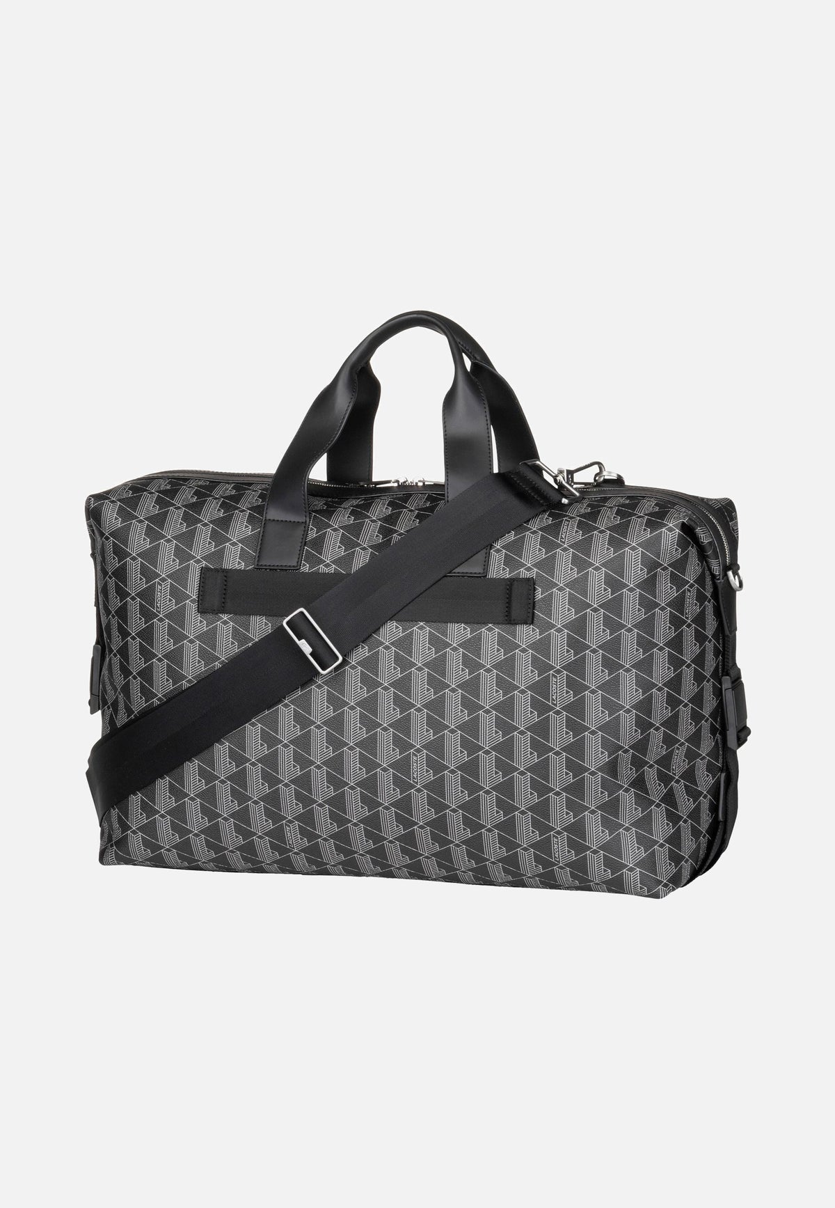 Lacoste The Blend Duffle Monogram Noir Gris Weekender