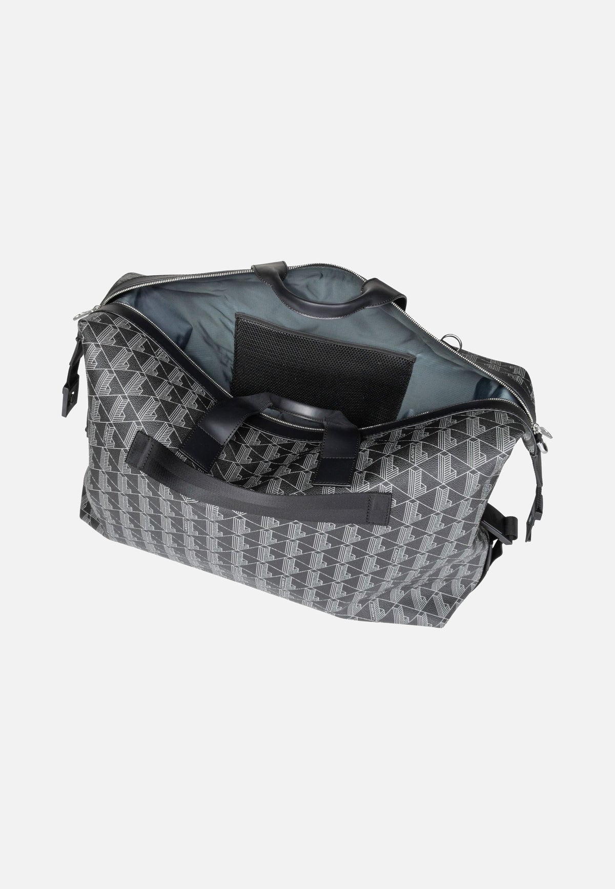 Lacoste The Blend Duffle Monogram Noir Gris Weekender